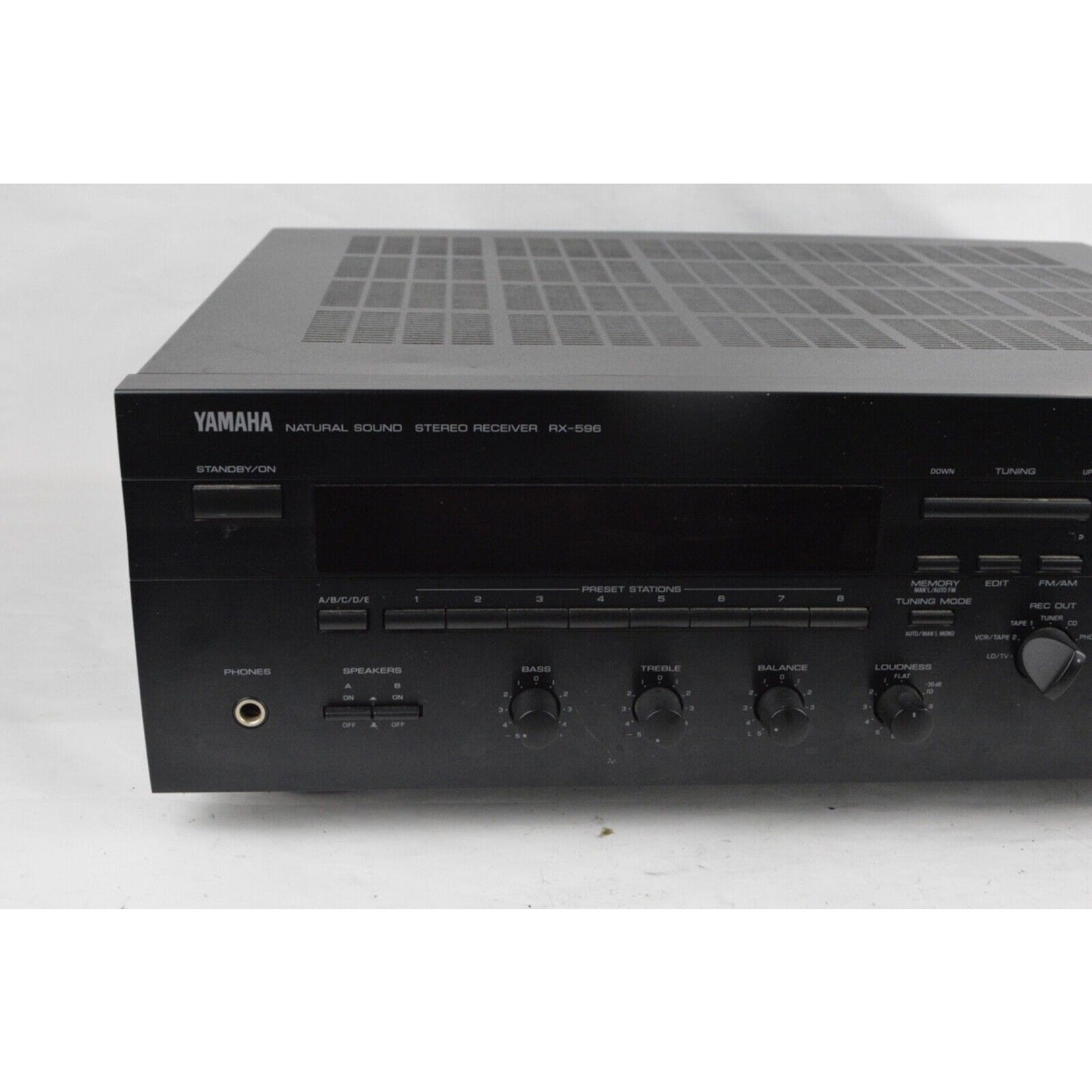 Yamaha RX-596 Natural Sound 80W Audio Video Stereo Receiver Black