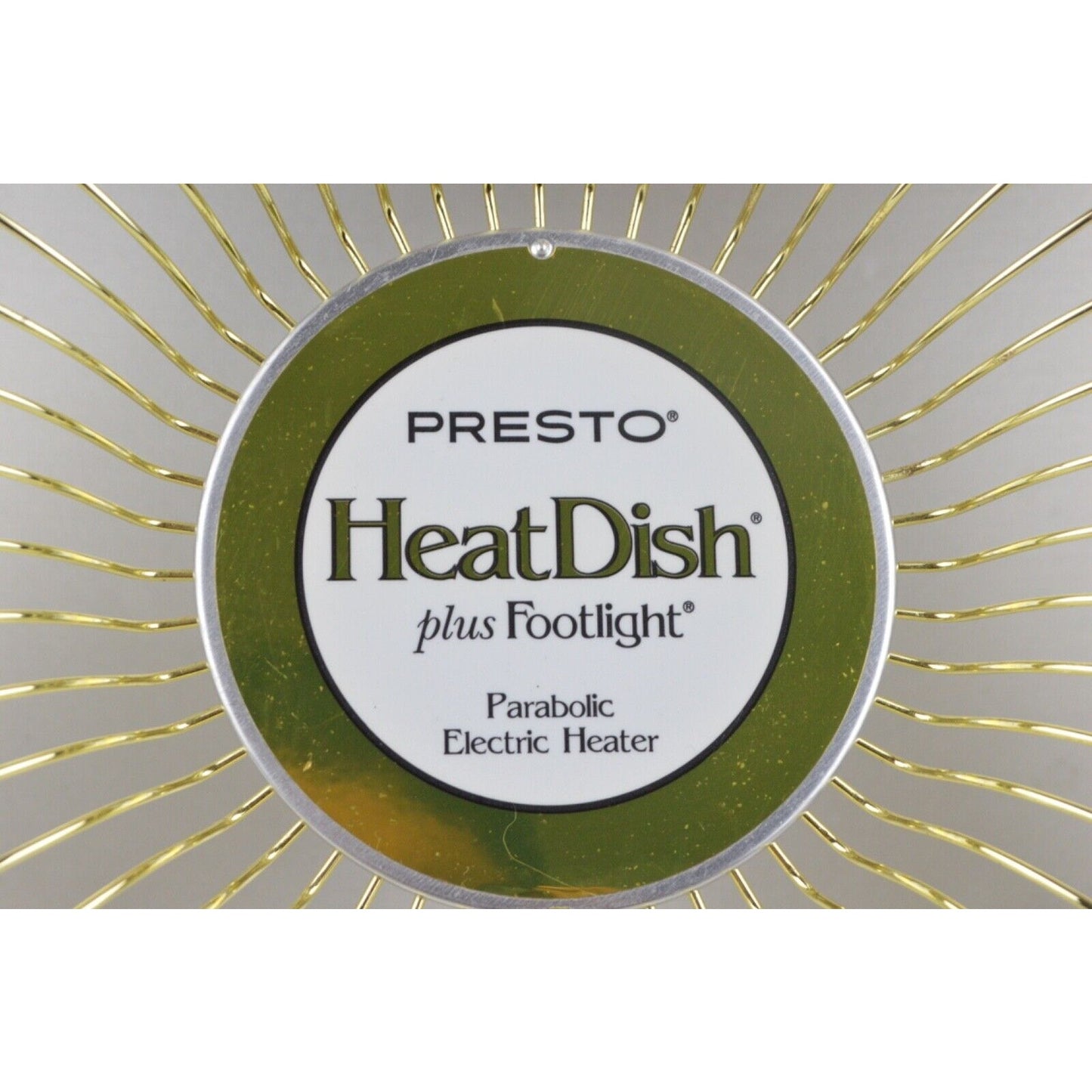 Presto HeatDish Parabolic Electric Heater Portable plus Footlight 0791206 White