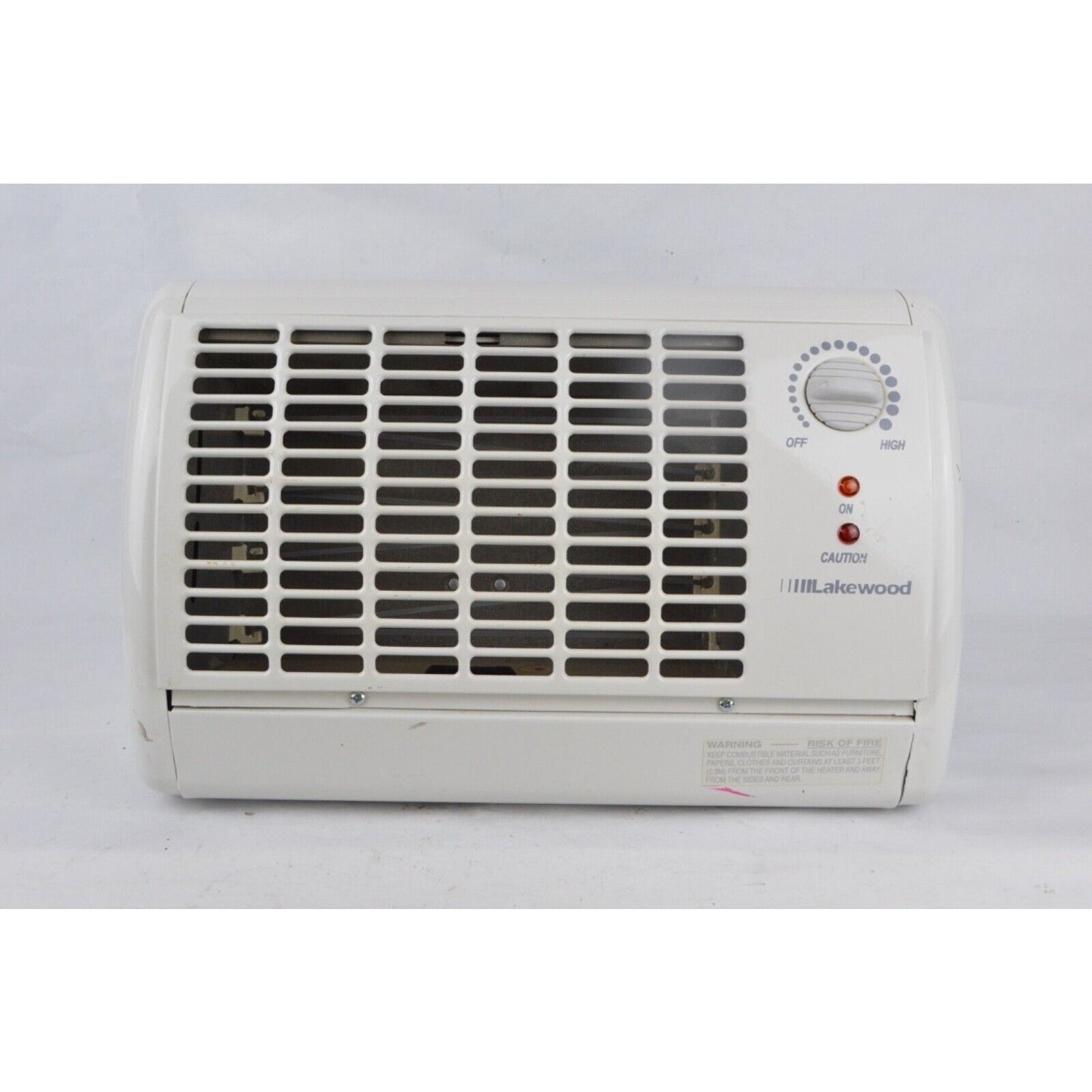 Lakewood Portable Electric Space Heater 205 White Radiant Fan Ribbon Element