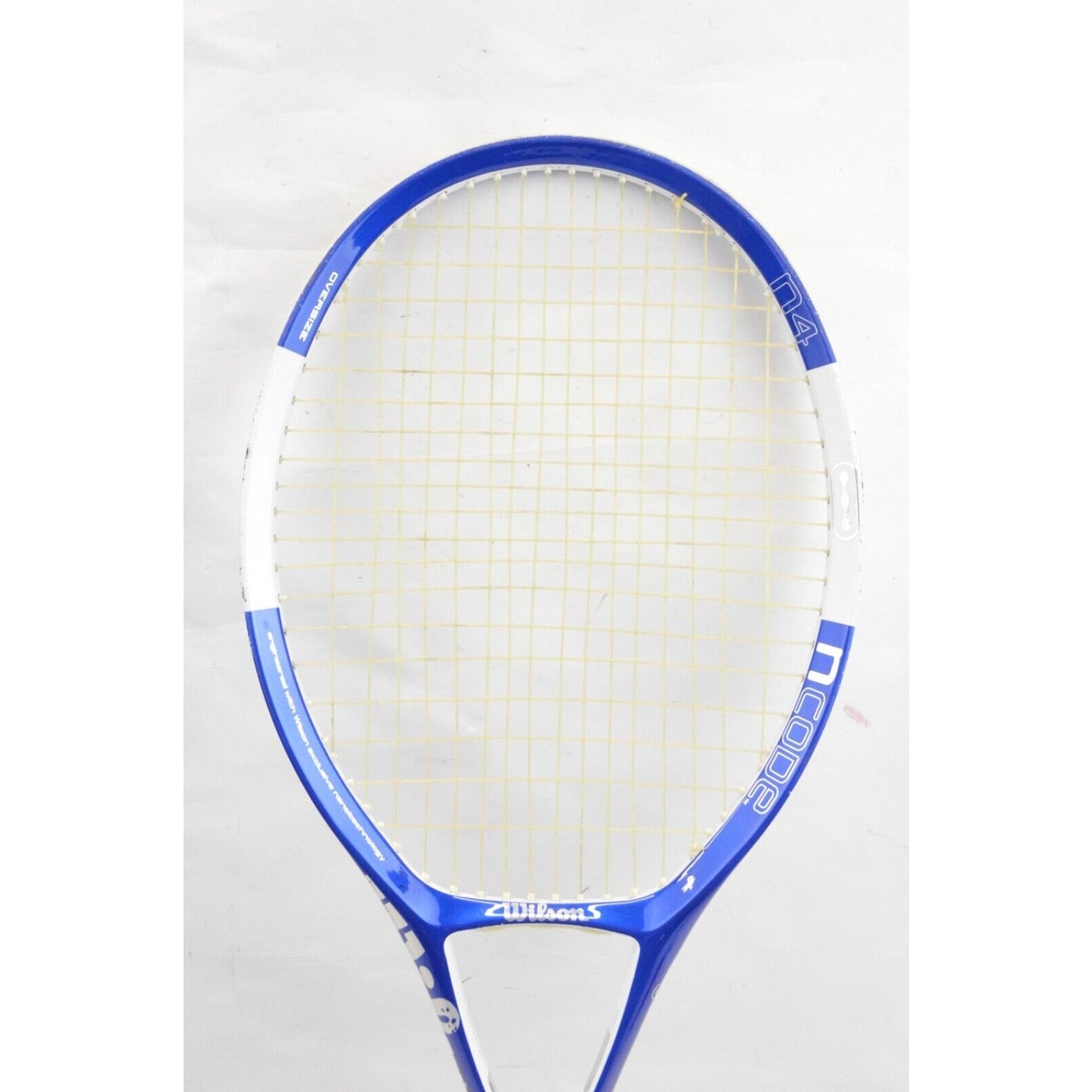 WILSON NCode N4 Nanotechnology Tennis Racket Racquet Grip Size 4-1/2" Blue White