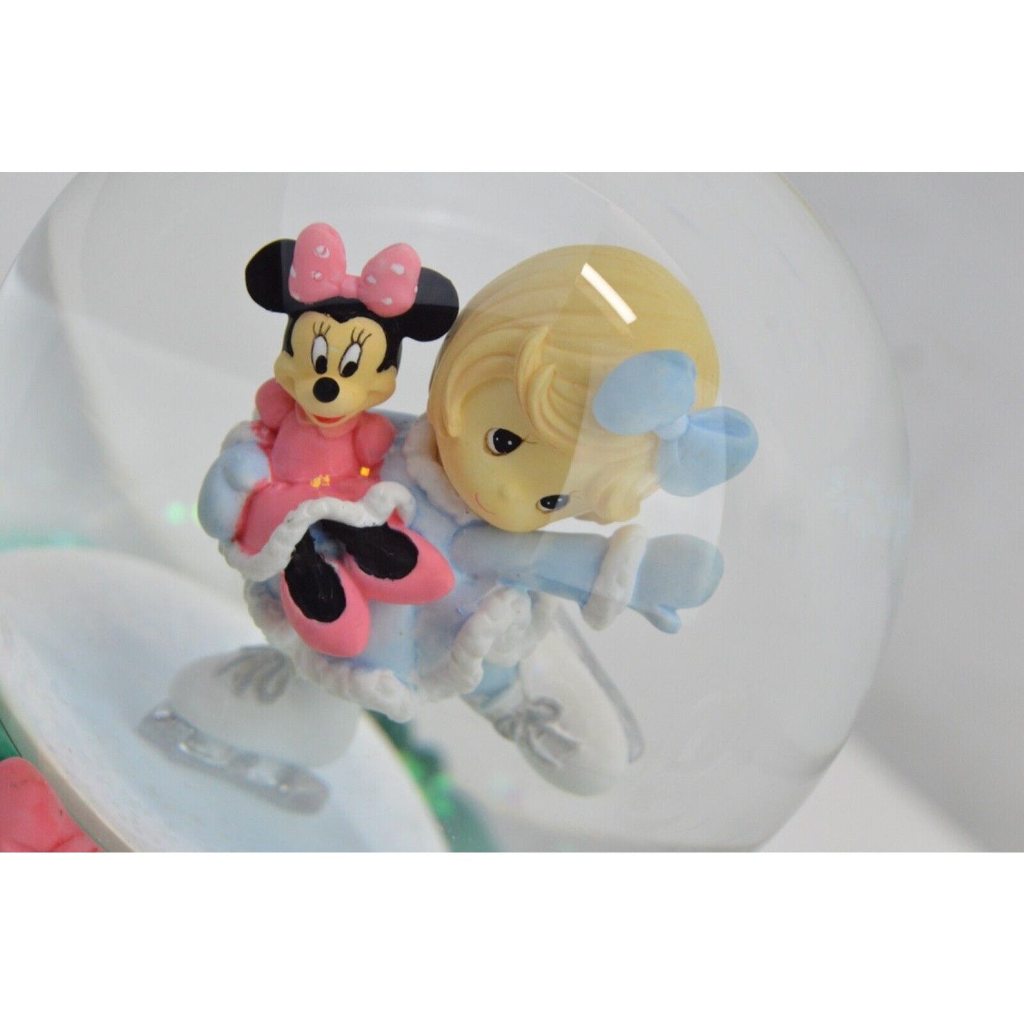 Disney Wind-up Musical Box Snow Globe Bundle Christmas Carol Mickey Minnie Mouse