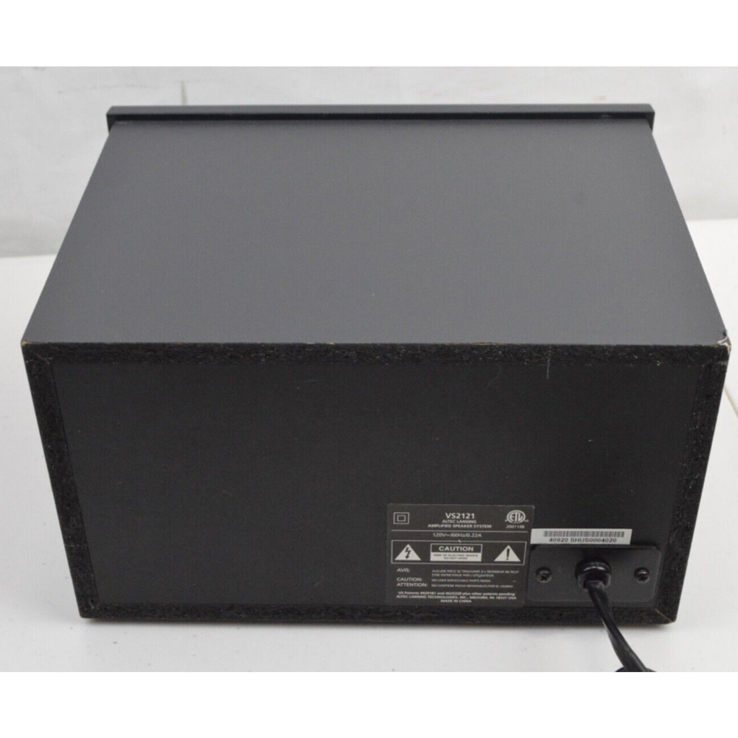 Altec Lansing VS2121 Replacement Amplified Subwoofer Black For Computer Speaker