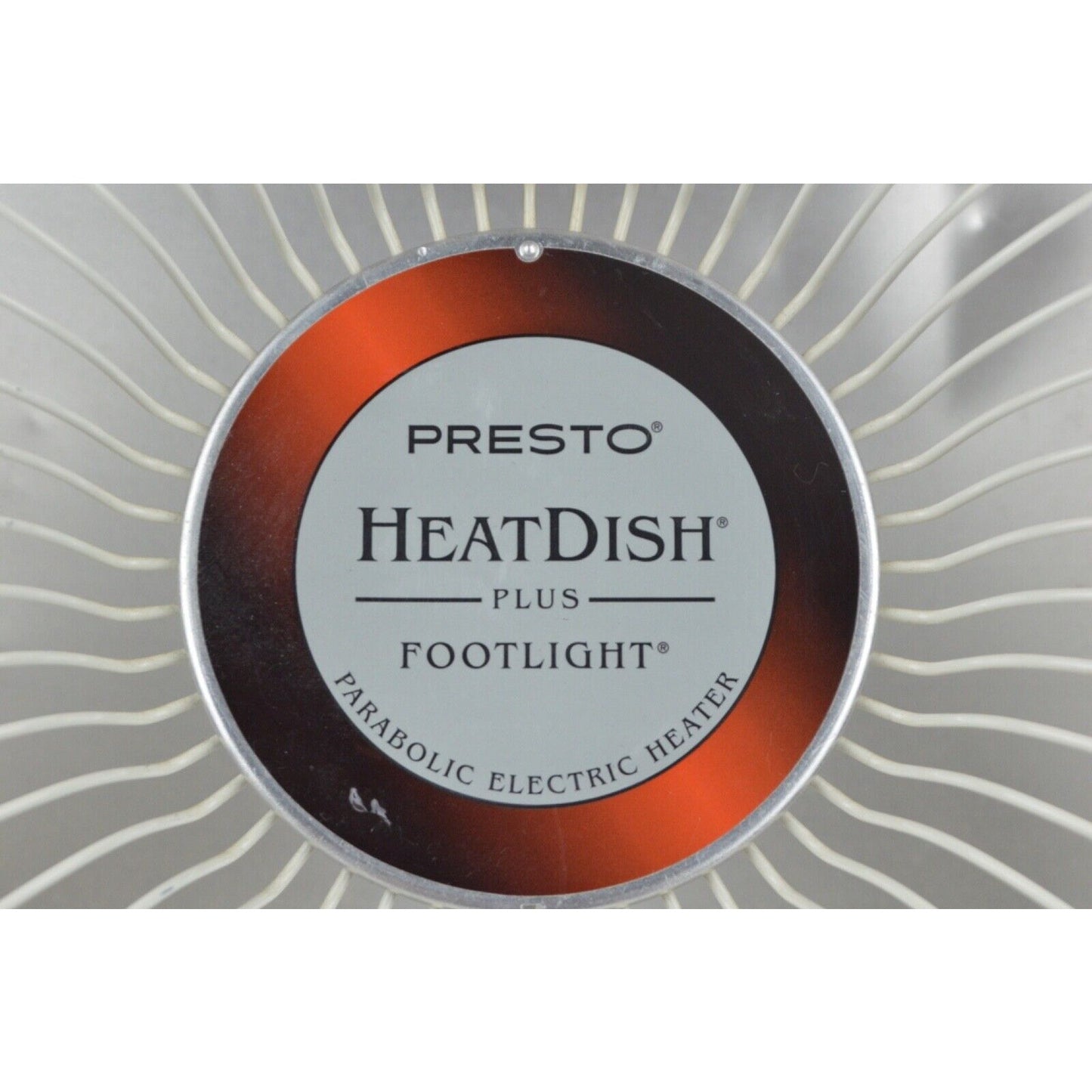 Presto HeatDish Parabolic Electric Heater Portable plus Footlight 07903 White