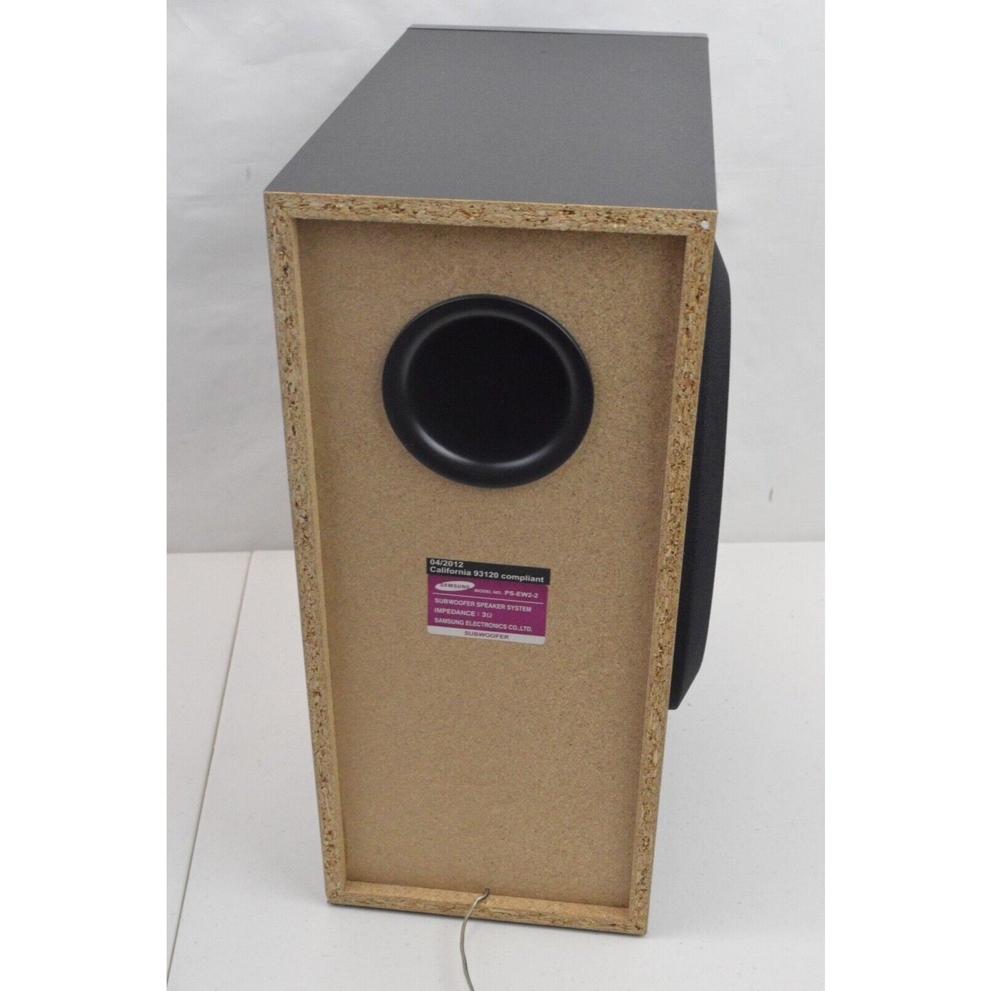 Samsung PS-EW2-2 Replacement Passive Wired Subwoofer Box Speaker Bass Black