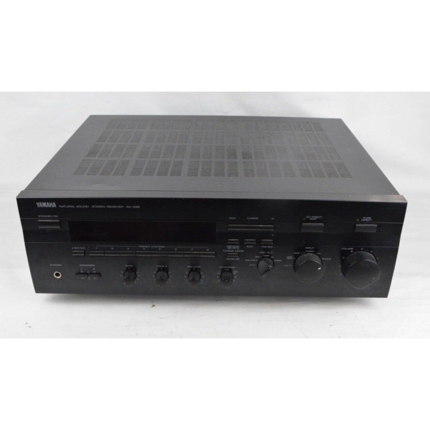 Yamaha RX-596 Natural Sound 80W Audio Video Stereo Receiver Black