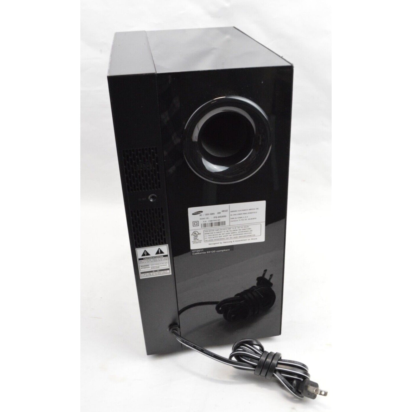 Samsung PS-WD550 Replacement Wireless Subwoofer Active Black AC 120V, 60Hz, 20W