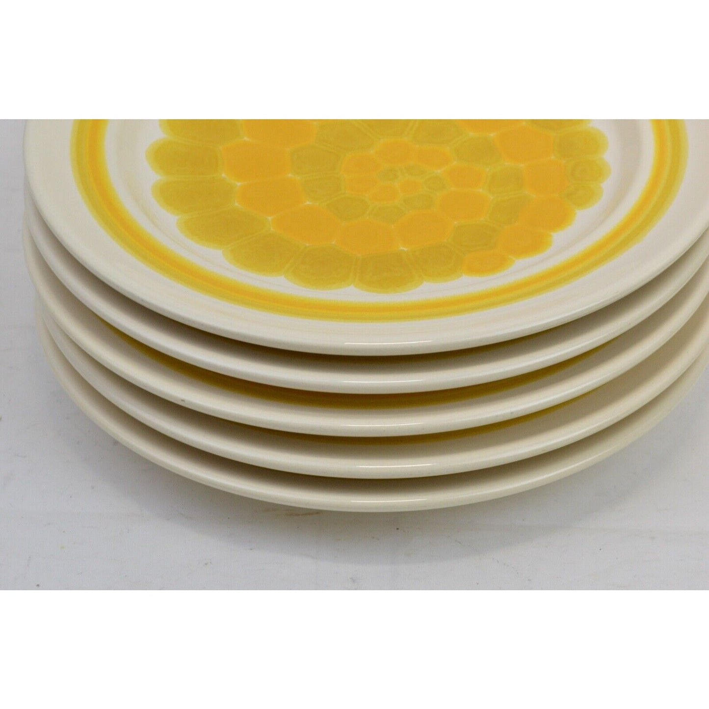 Set x5 Vintage Dinner Plates Sundance Pattern By Franciscan Earthenware 10-1/4''