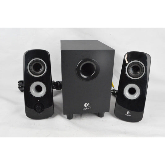 Logitech Z323 60W 2.1 3-Piece Speaker System With Subwoofer Black