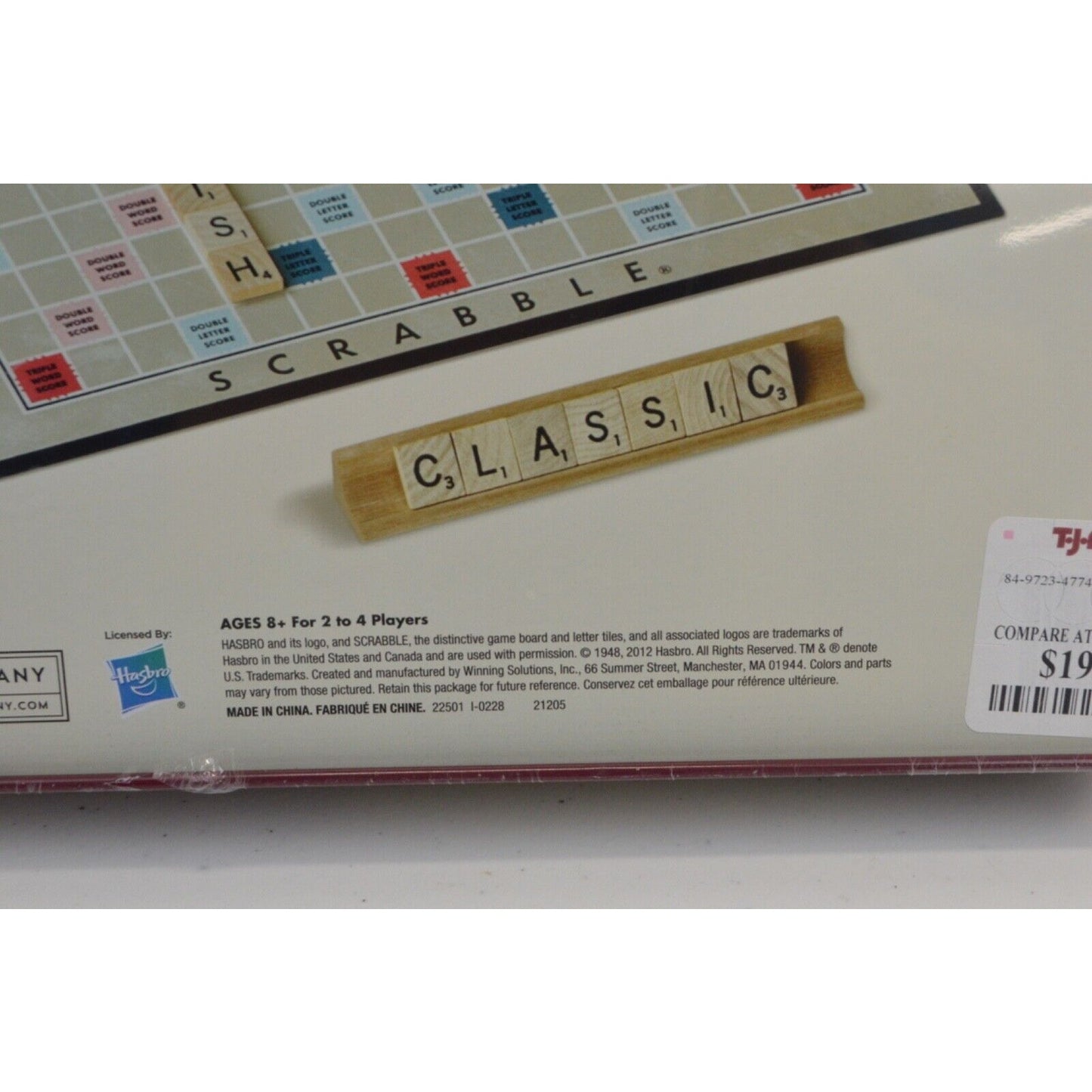 2012 SCRABBLE Nostalgia Edition Tin Vintage Classic Board Game Hasbro