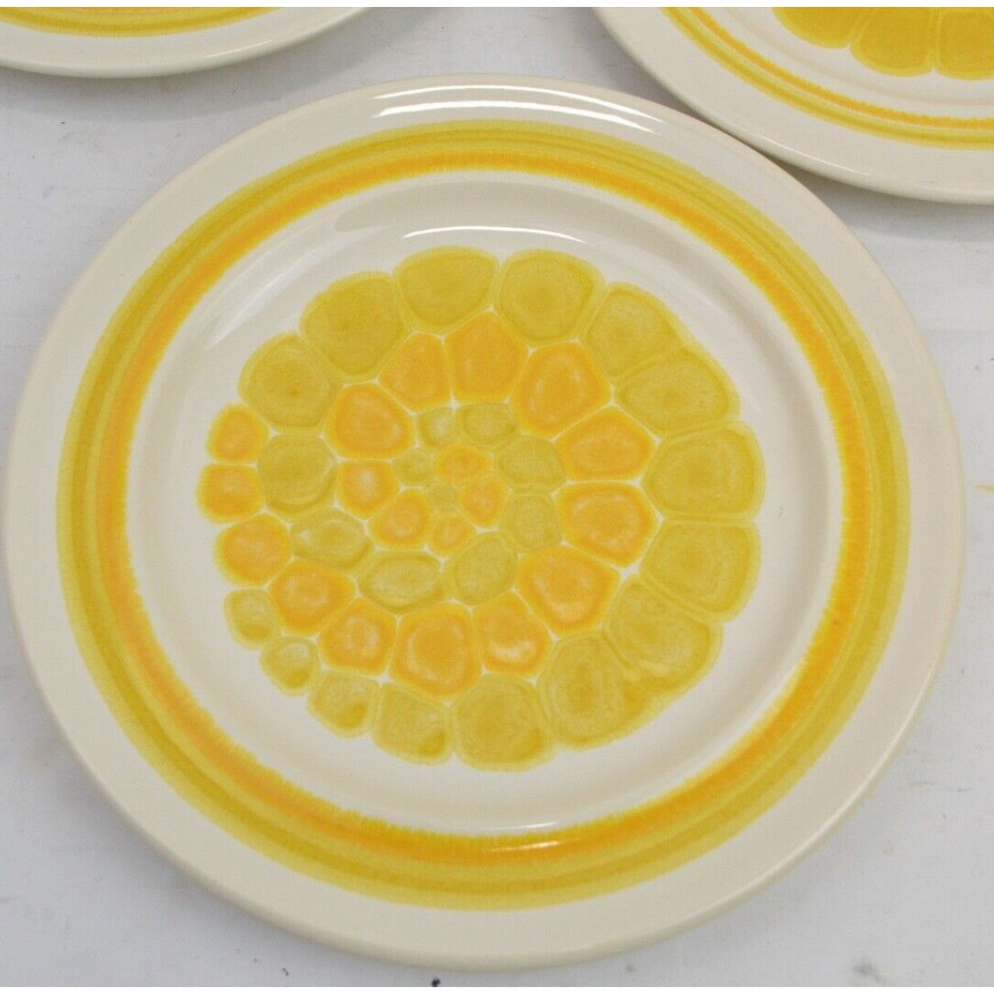 Set x3 Vintage Salad Plates Sundance Pattern By Franciscan Earthenware 8-1/2''