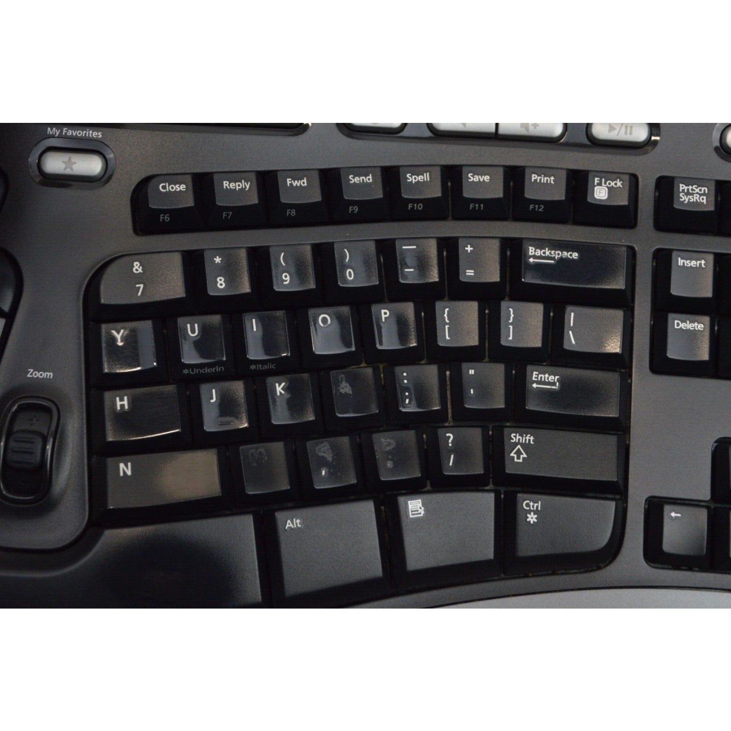 Microsoft Natural Ergonomic Keyboard USB Wired 4000 V1.0 KU-0462 1048 lifter