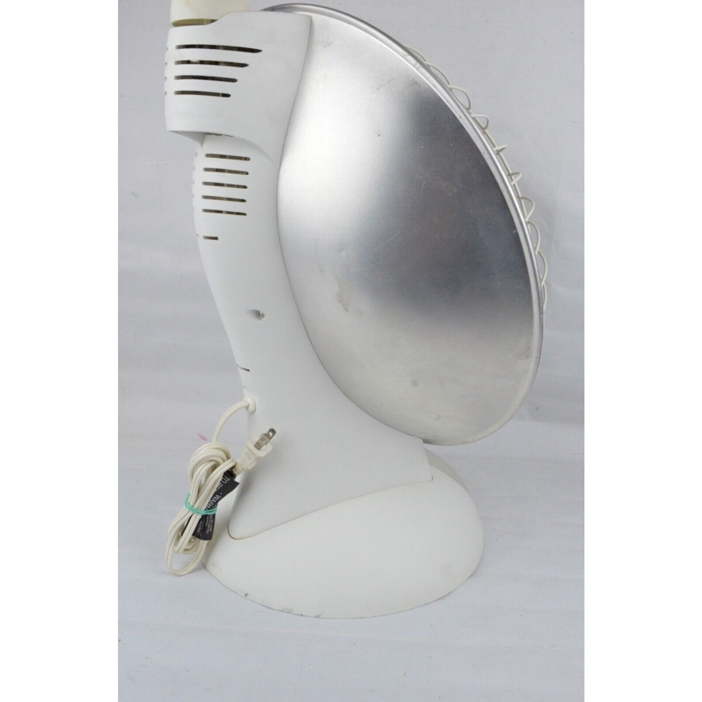 Presto HeatDish Parabolic Electric Heater Portable plus Footlight 07903 White