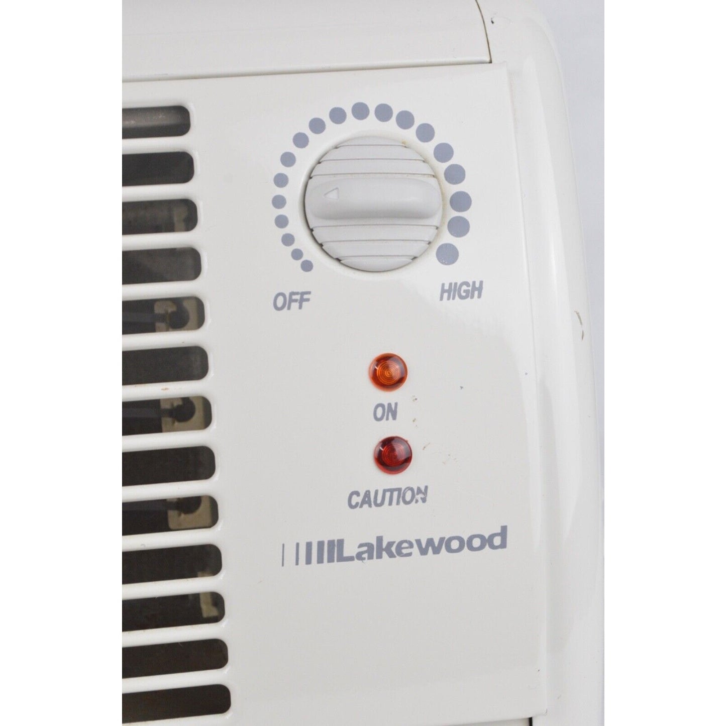 Lakewood Portable Electric Space Heater 205 White Radiant Fan Ribbon Element