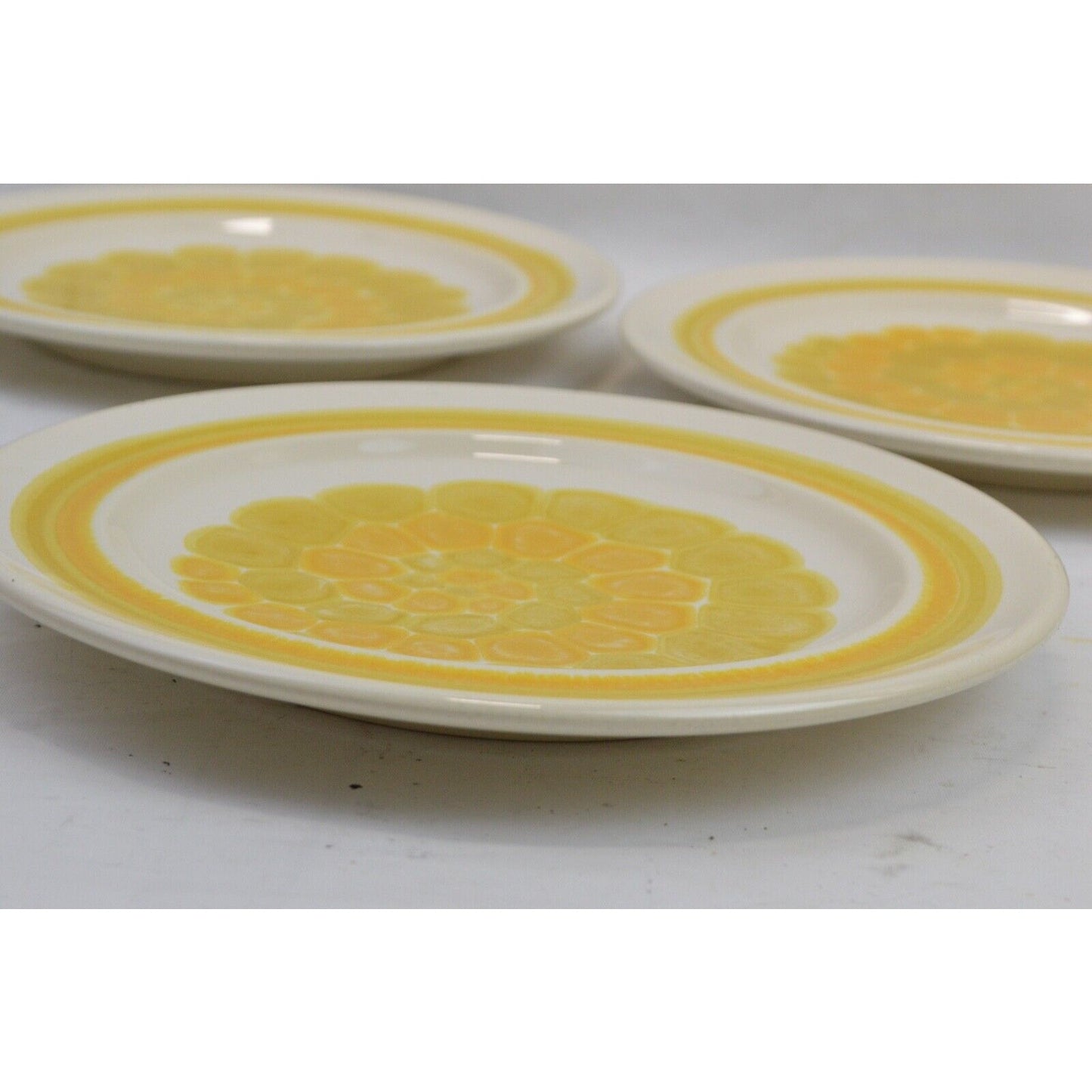 Set x3 Vintage Salad Plates Sundance Pattern By Franciscan Earthenware 8-1/2''