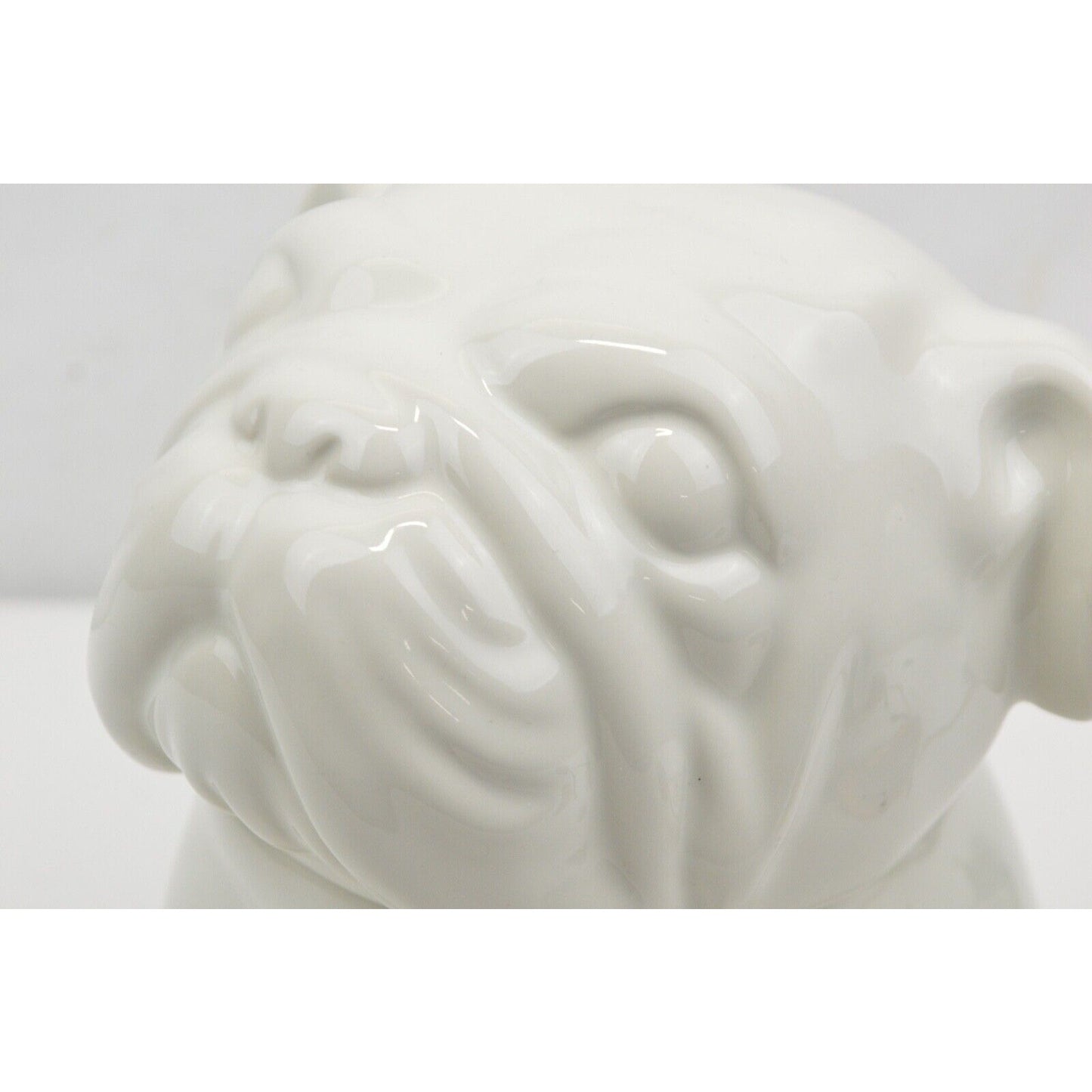 Threshold White English Bull Dog Ceramic Cookie Jar Treat Target Canister 3D