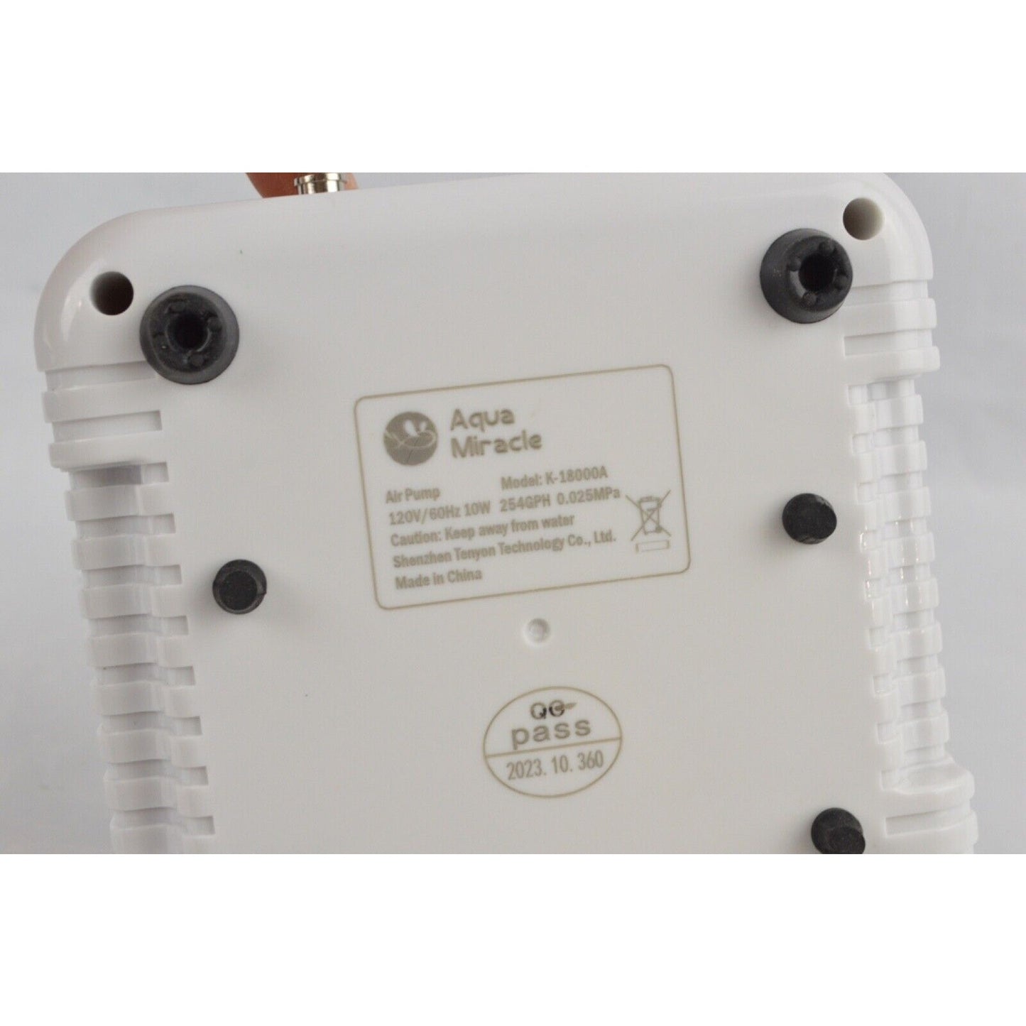 AquaMiracle Pond Aquarium Air Pump K-18000A 254GPH White