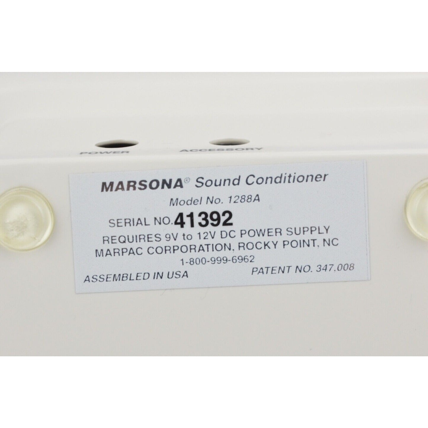 Marpac Marsona 1288A Machine Sound Conditioner Programmable Ringing Ears USA