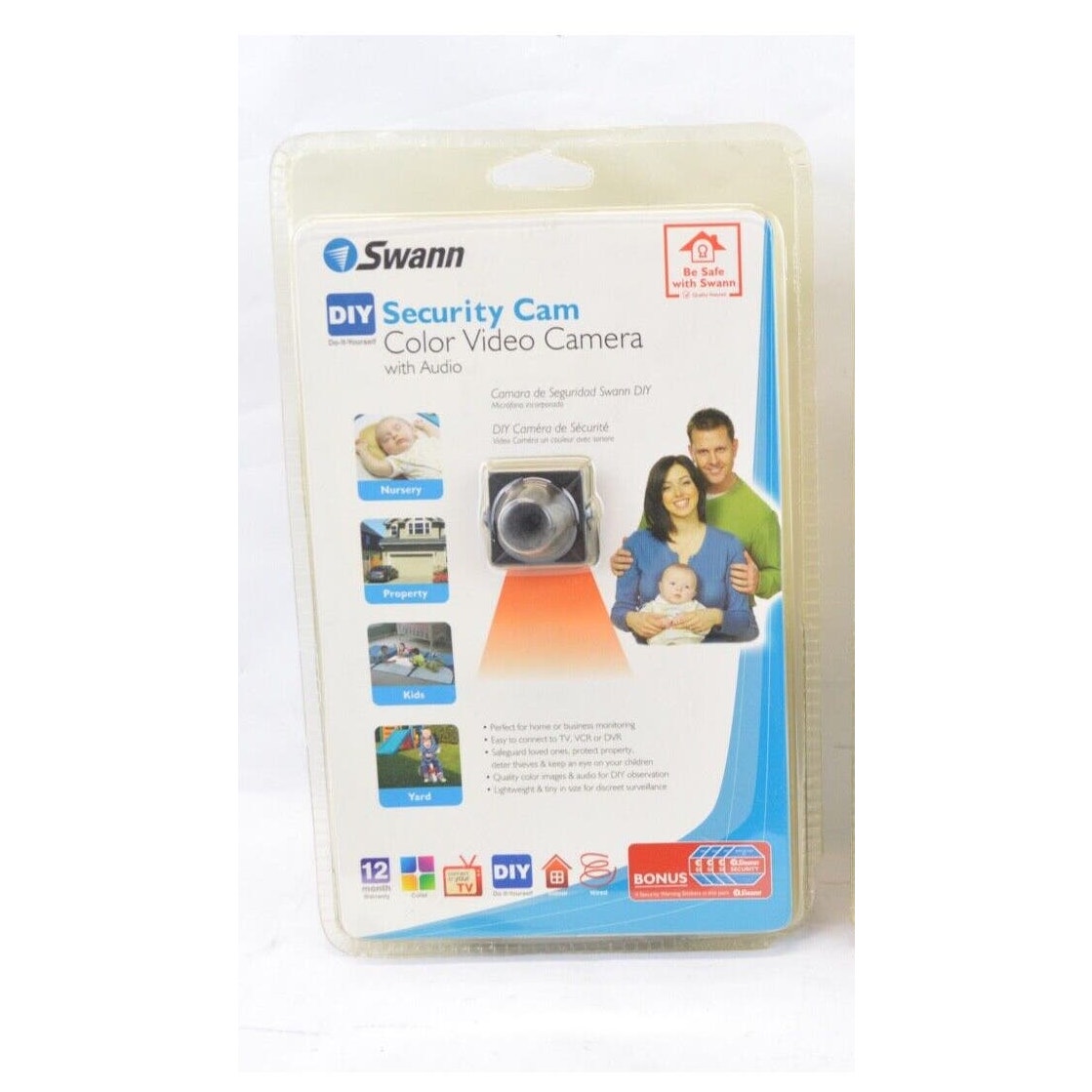 Swann DIY Security Cam Camera Color video Audio Surveillance SW211-DSC