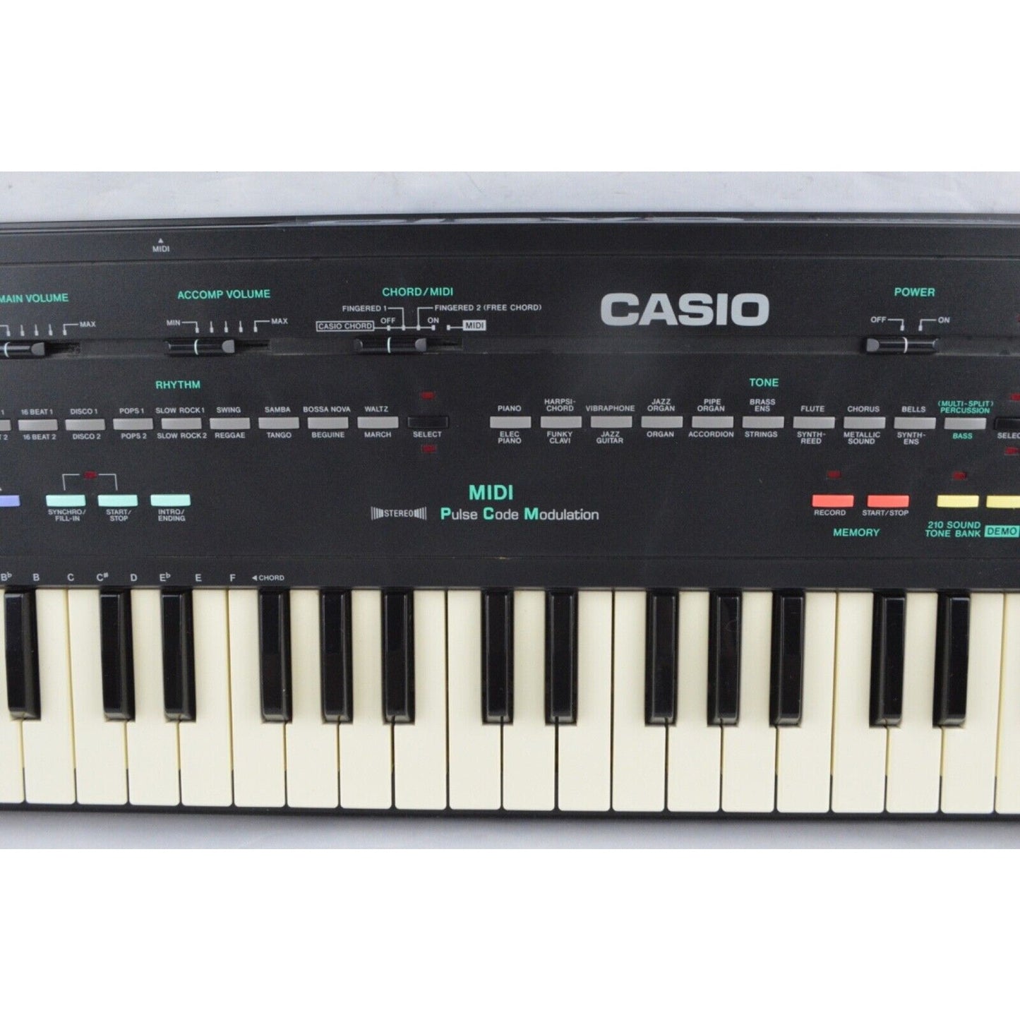 Casio Casiotone MT-240 Electronic Keyboard 210 Sound Tone Bank FOR PARTS REPAIR