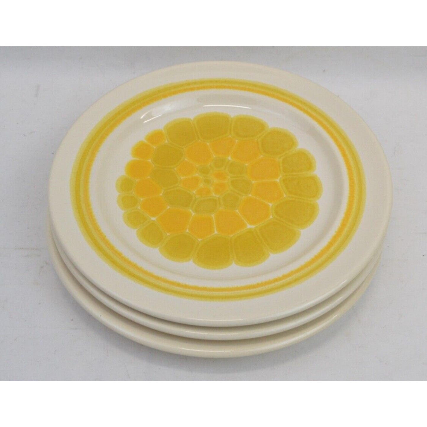 Set x3 Vintage Salad Plates Sundance Pattern By Franciscan Earthenware 8-1/2''