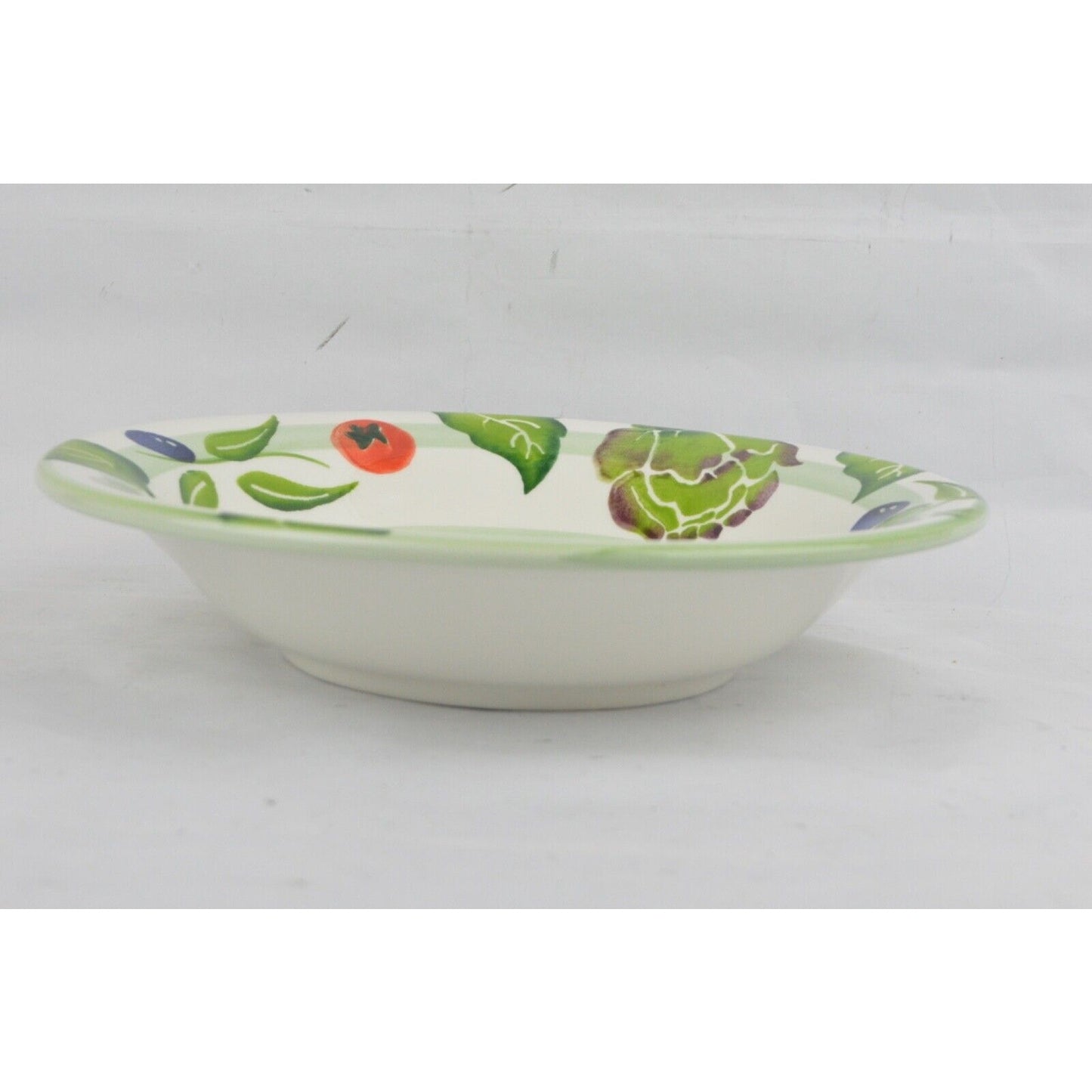 Set Of x3 Ceramica Varm Fruit Pattern Pasta Bowls 10-1/4" Made Italy Multicolor