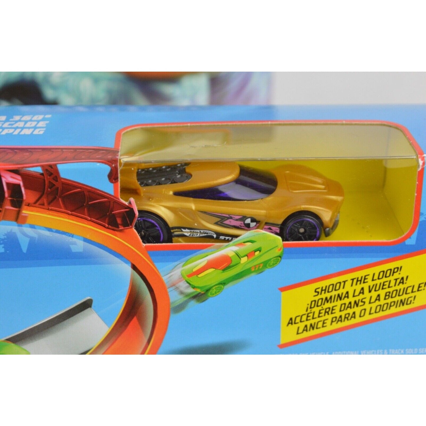 Lot Of x2 Mattel Hot Wheels Loop Star Action Play Set SHARK BAIT With Car