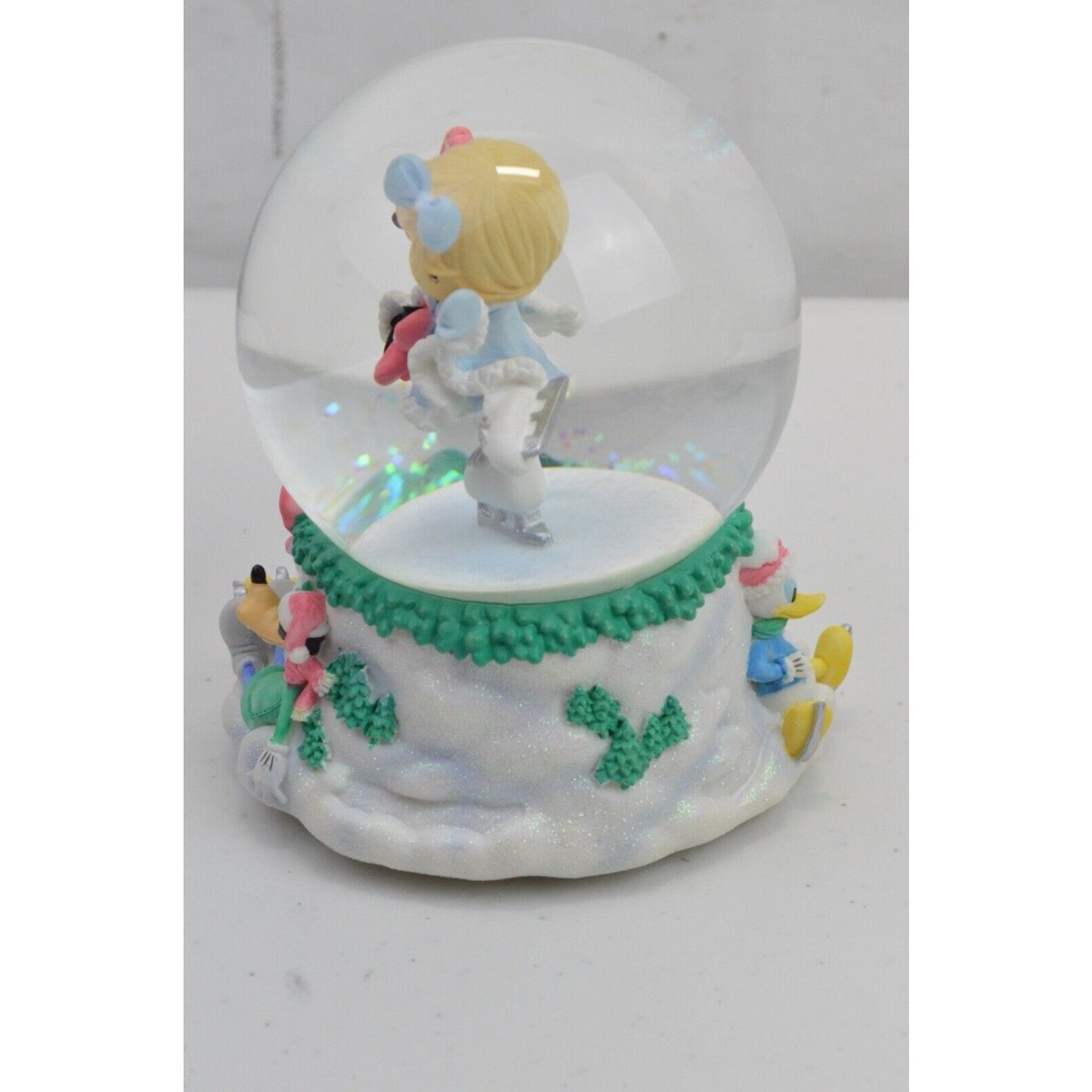 Disney Wind-up Musical Box Snow Globe Bundle Christmas Carol Mickey Minnie Mouse