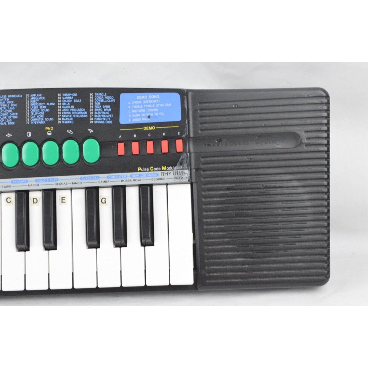 Casio SA-21 Electric Keyboard Portable 100 Sound Tone Bank Dual Speaker System