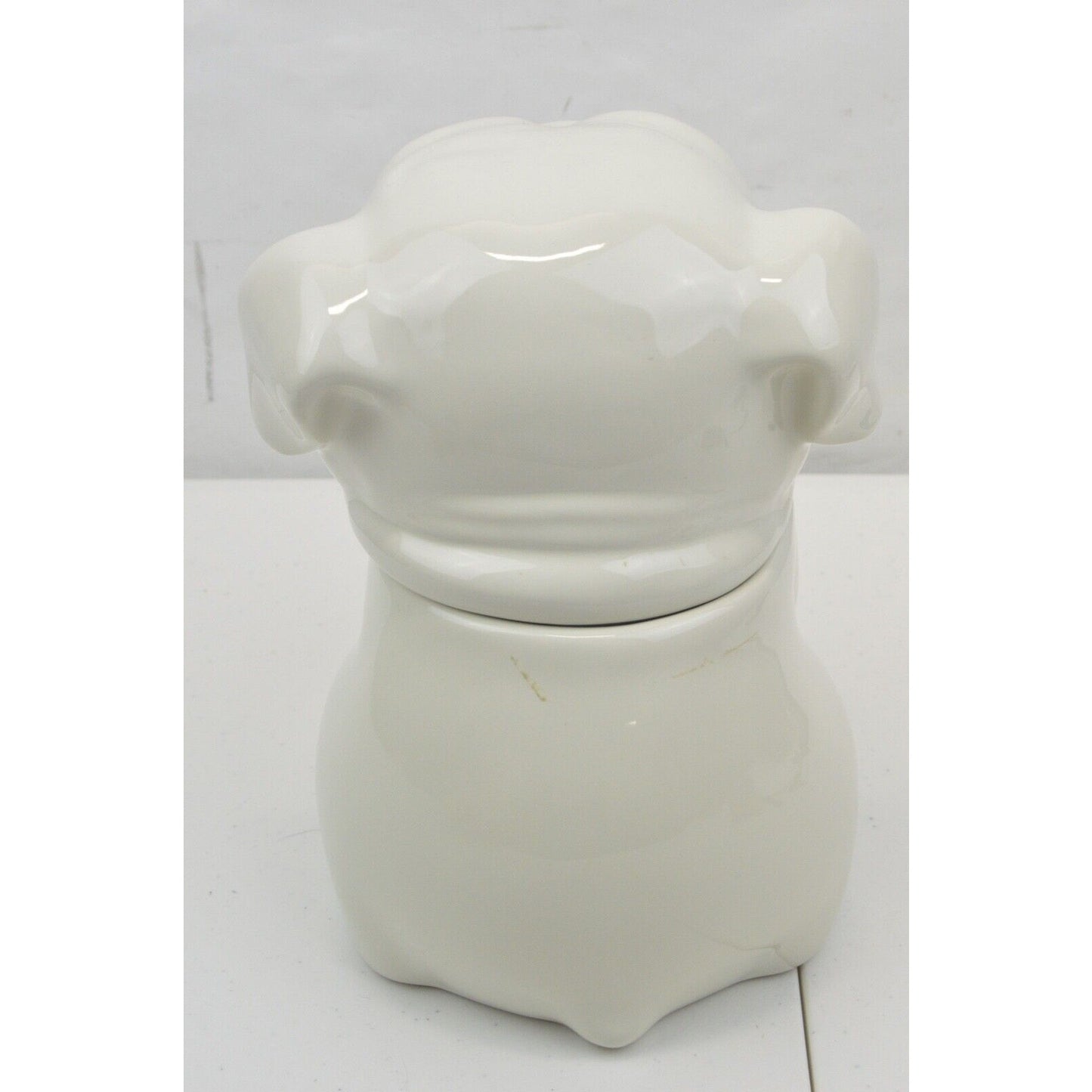 Threshold White English Bull Dog Ceramic Cookie Jar Treat Target Canister 3D