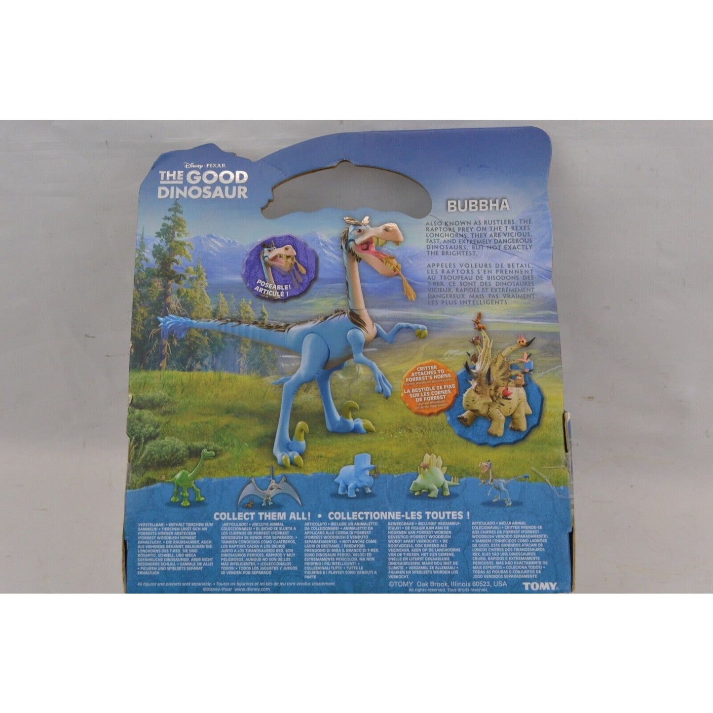 The Good Dinosaur Bubbha Rustlers w/ Critter Disney Tomy Poseable Action Figure