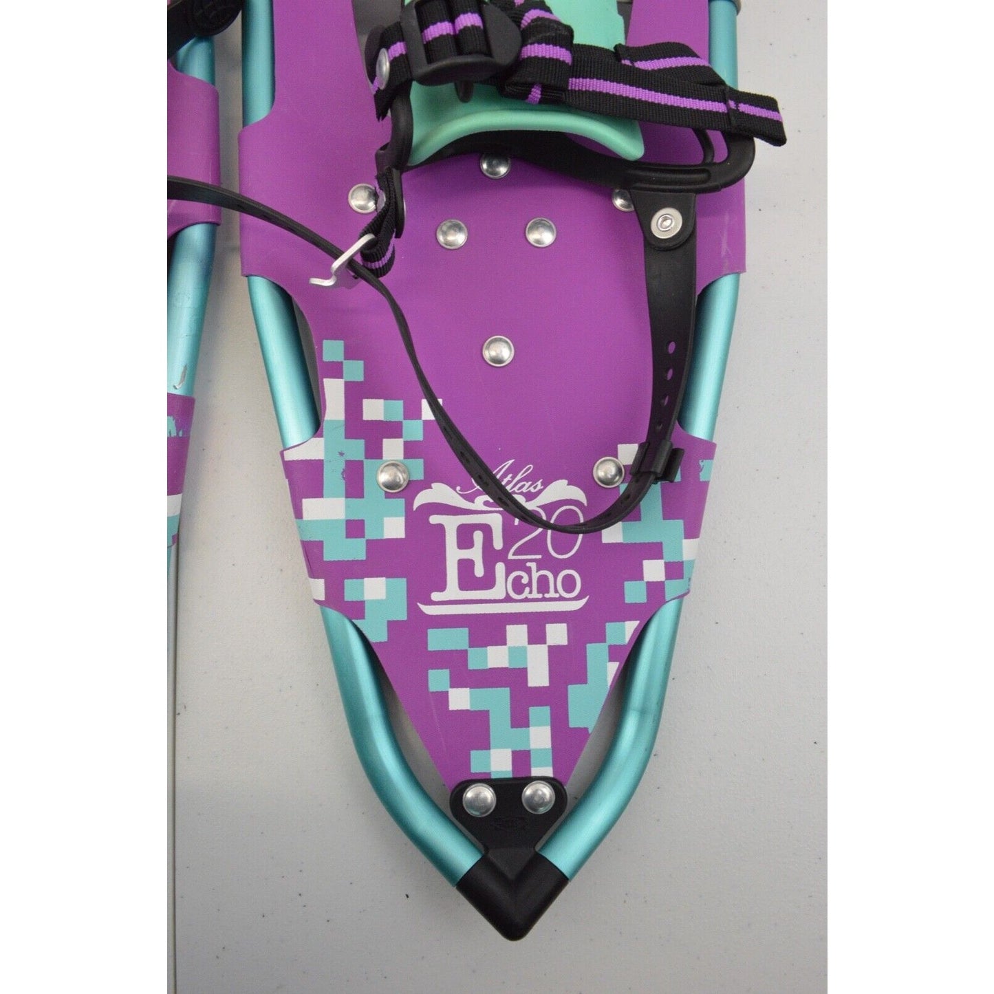 Atlas Echo 20 Aluminum Frame Purple Snowshoes Blue Girls Youth Ages 8-12 Trail