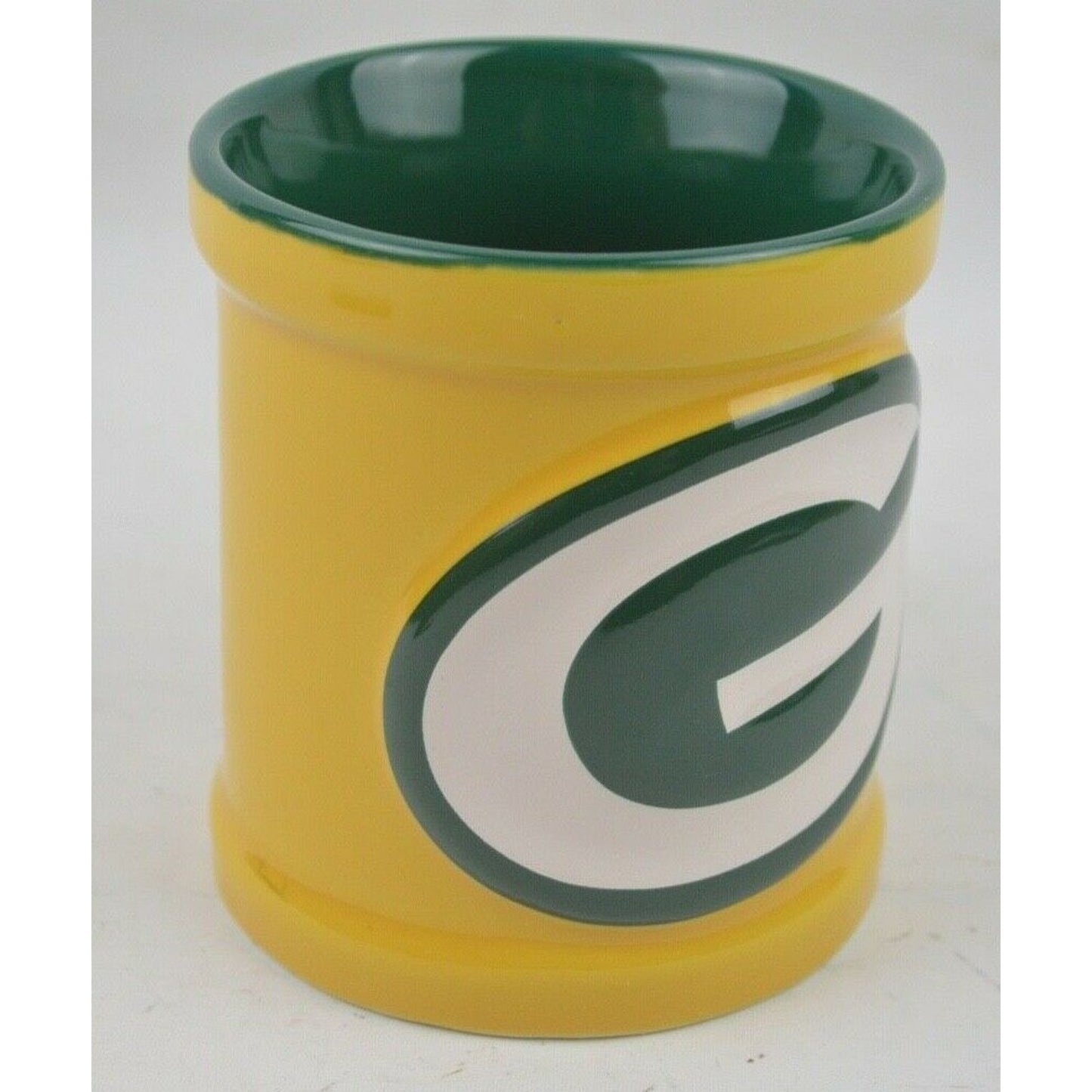 Ceramic Coffee Mug Cup Green Bay Packers 10oz 3D Yellow Green Official NFL