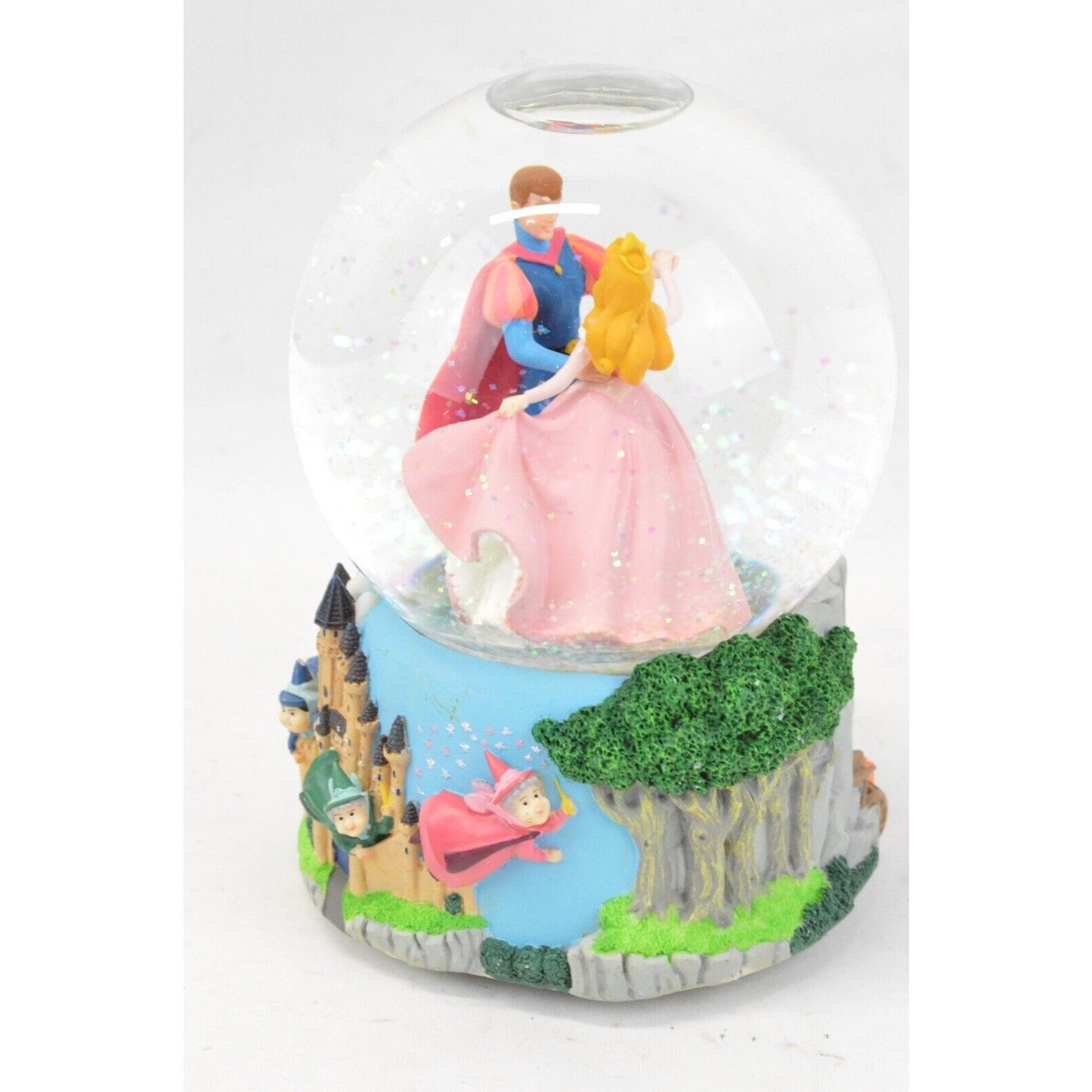 Snow Globe Sleeping Beauty Waltz Disney Music Box 3D Prince Fairies Enesco