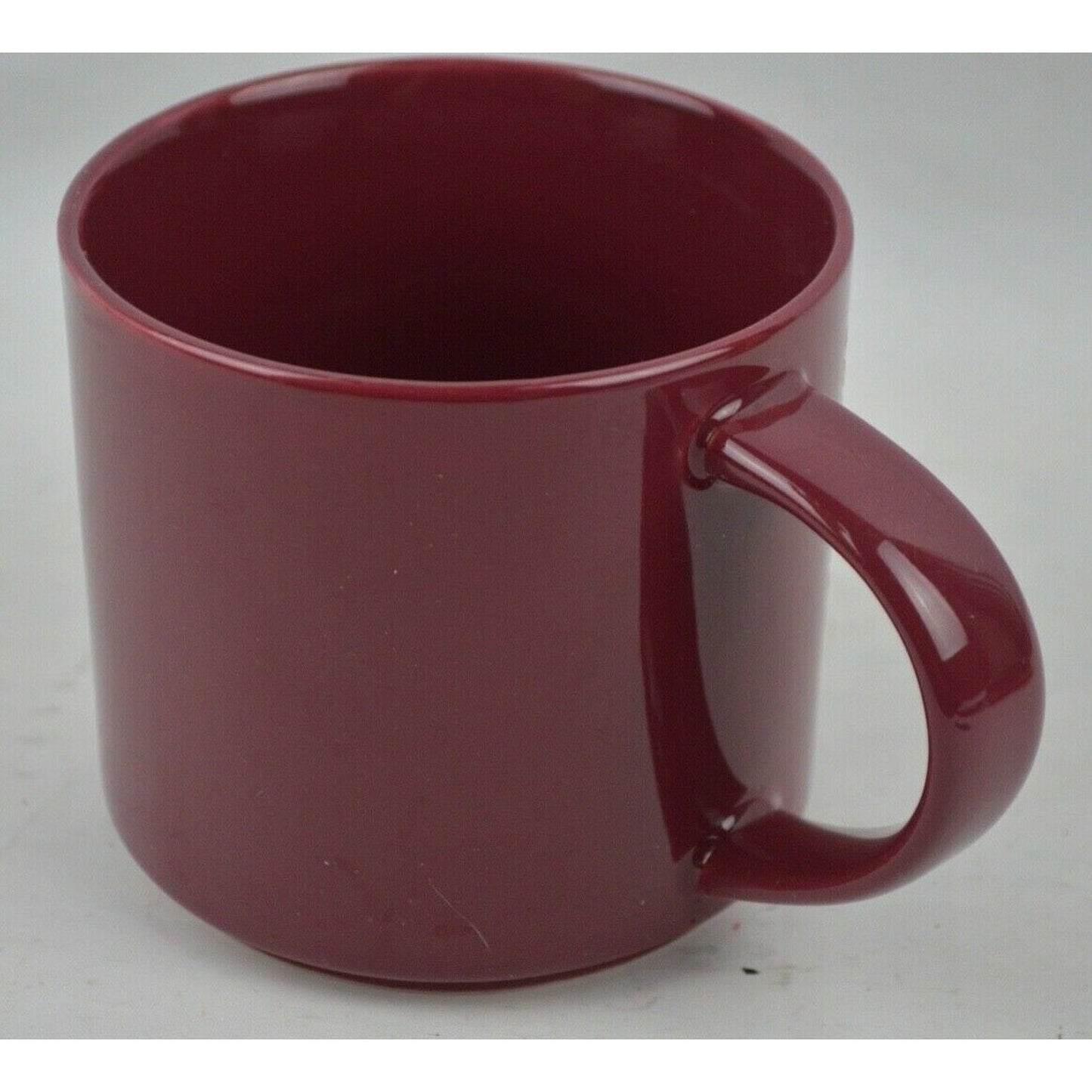 Starbucks Ceramic Coffee Mug Cup Embossed Etched Burgundy Maroon Red Wine 2013