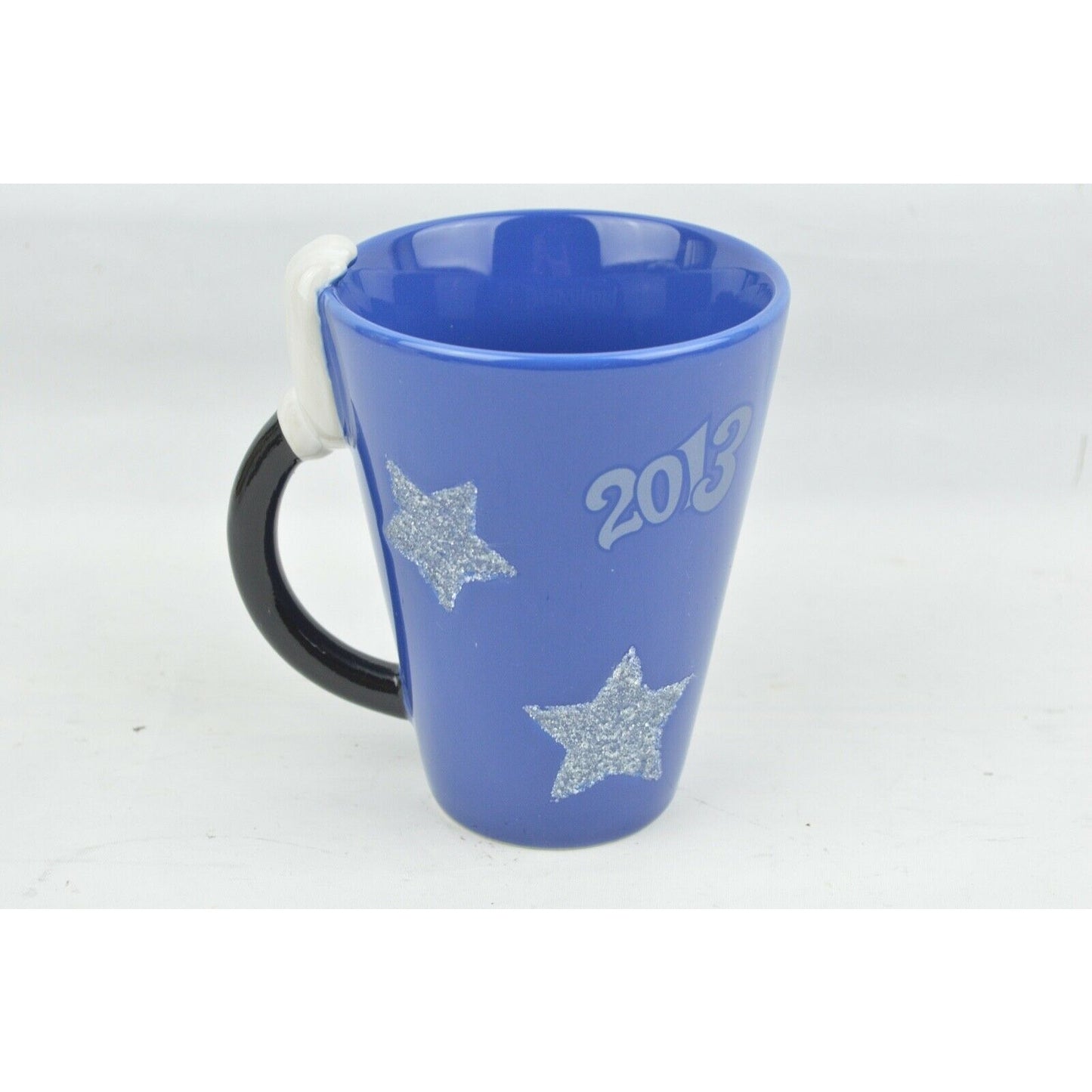 Mickey Mouse Disney Land Parks 2013 Hand Stars 3D Ceramic Coffee Mug Cup Blue