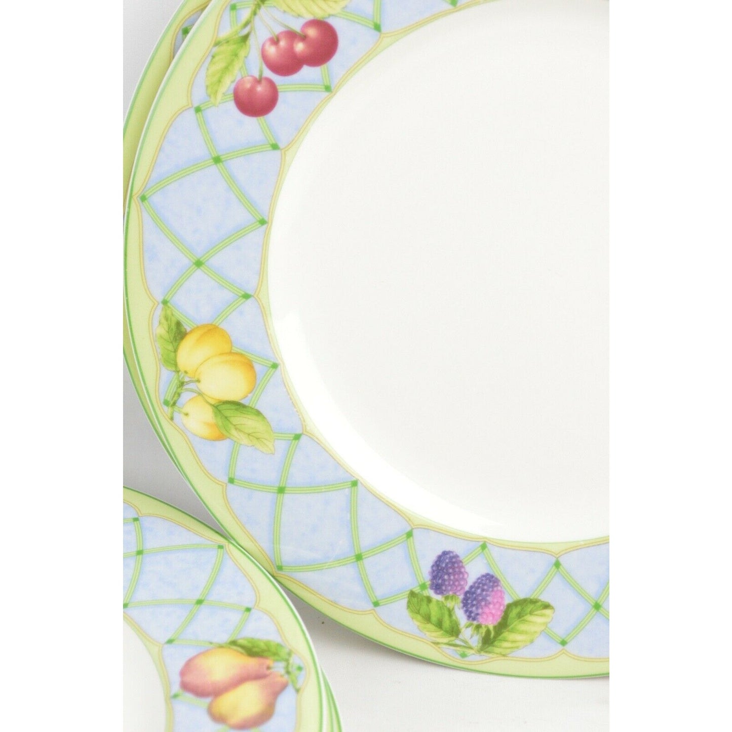 Set 7x Salad Ceramic Plates MIKASA Casual Classics Y4001 Fruit Rapture Thailand