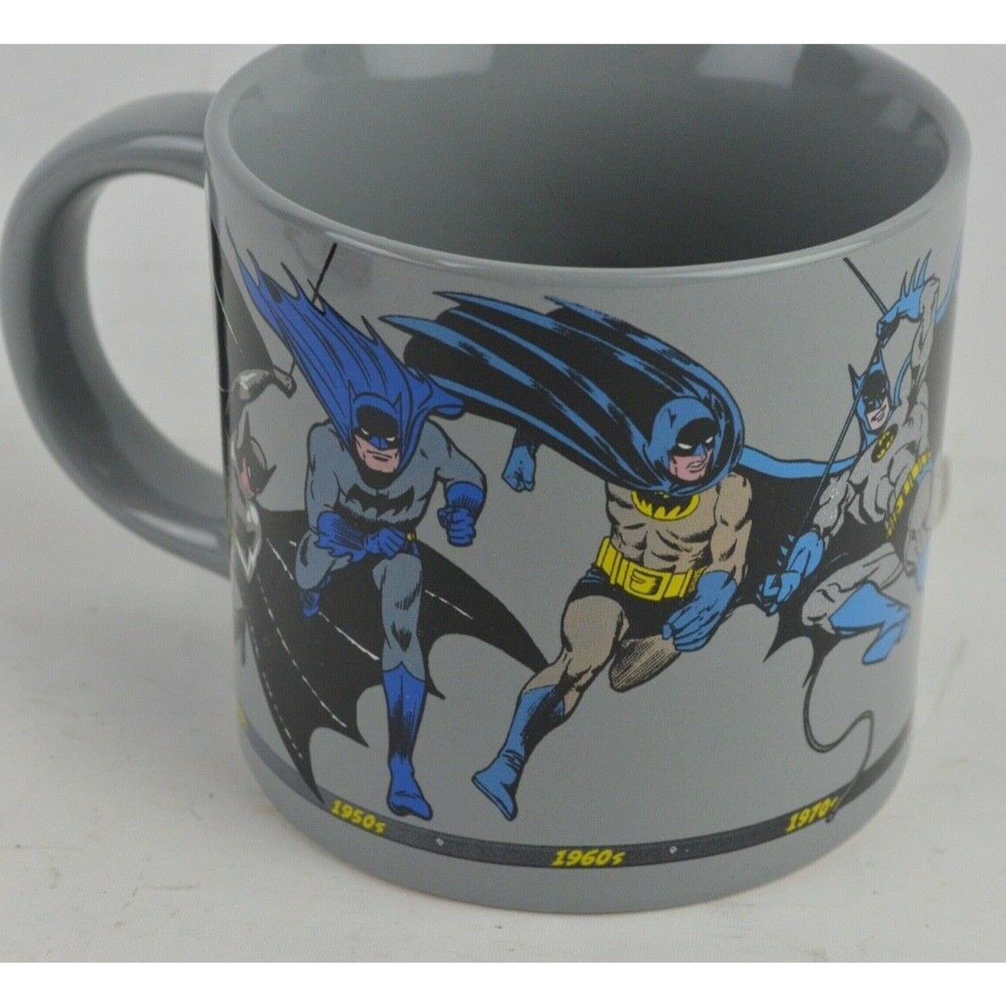 Batman Ceramic Coffee Mug through the Years Unemployed Philosophers Guild 2015