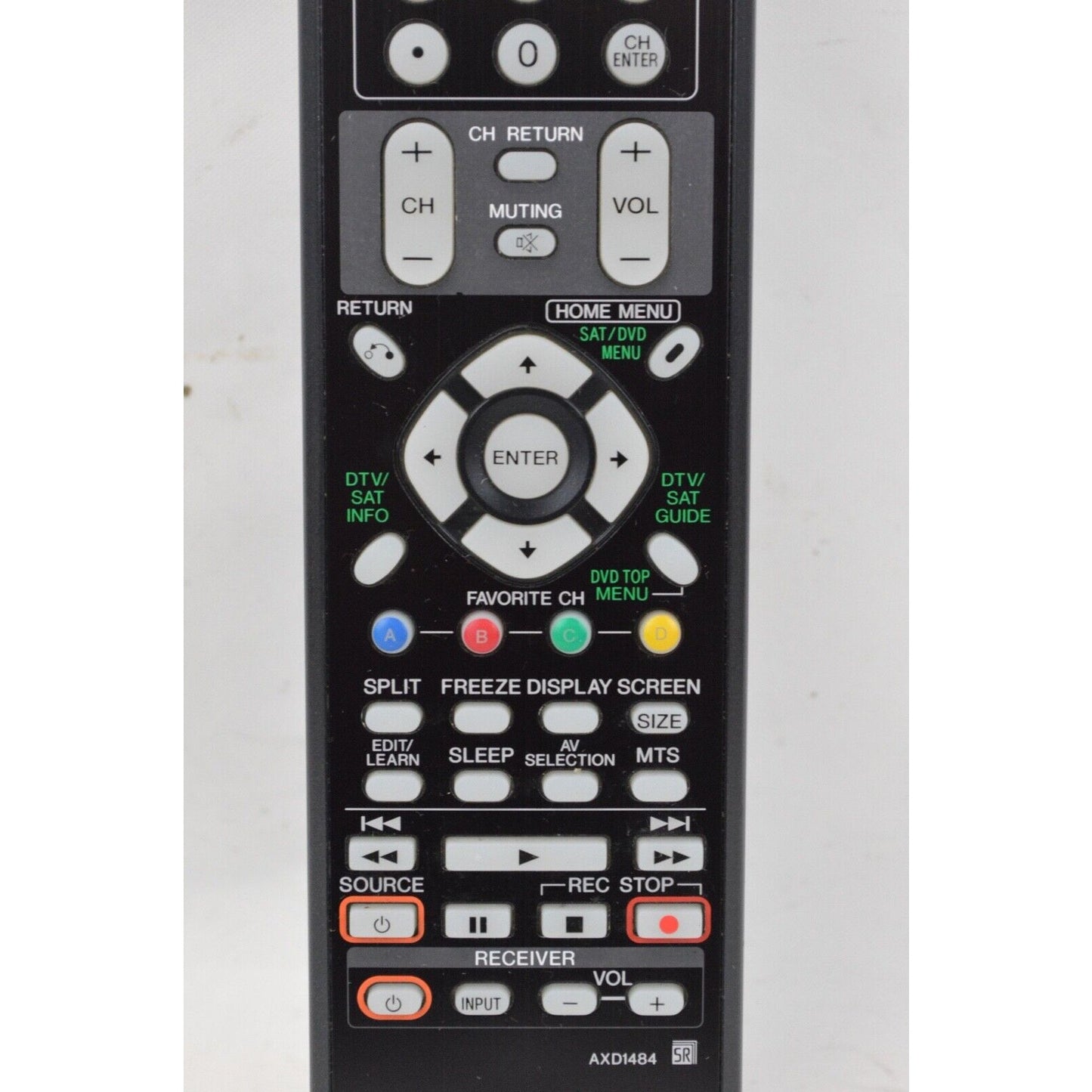 Genuine Replacement Remote Control Pioneer AXD1484 PRO1110HD PRO910HD PROR04U