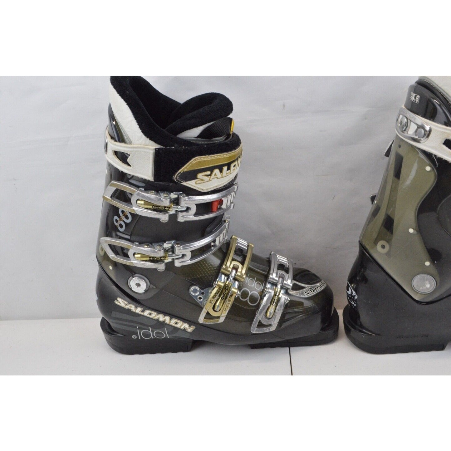 Salomon Downhill Ski Boots Idol 8 Energyzer 80 Alpine Sz 24-24.5 287mm