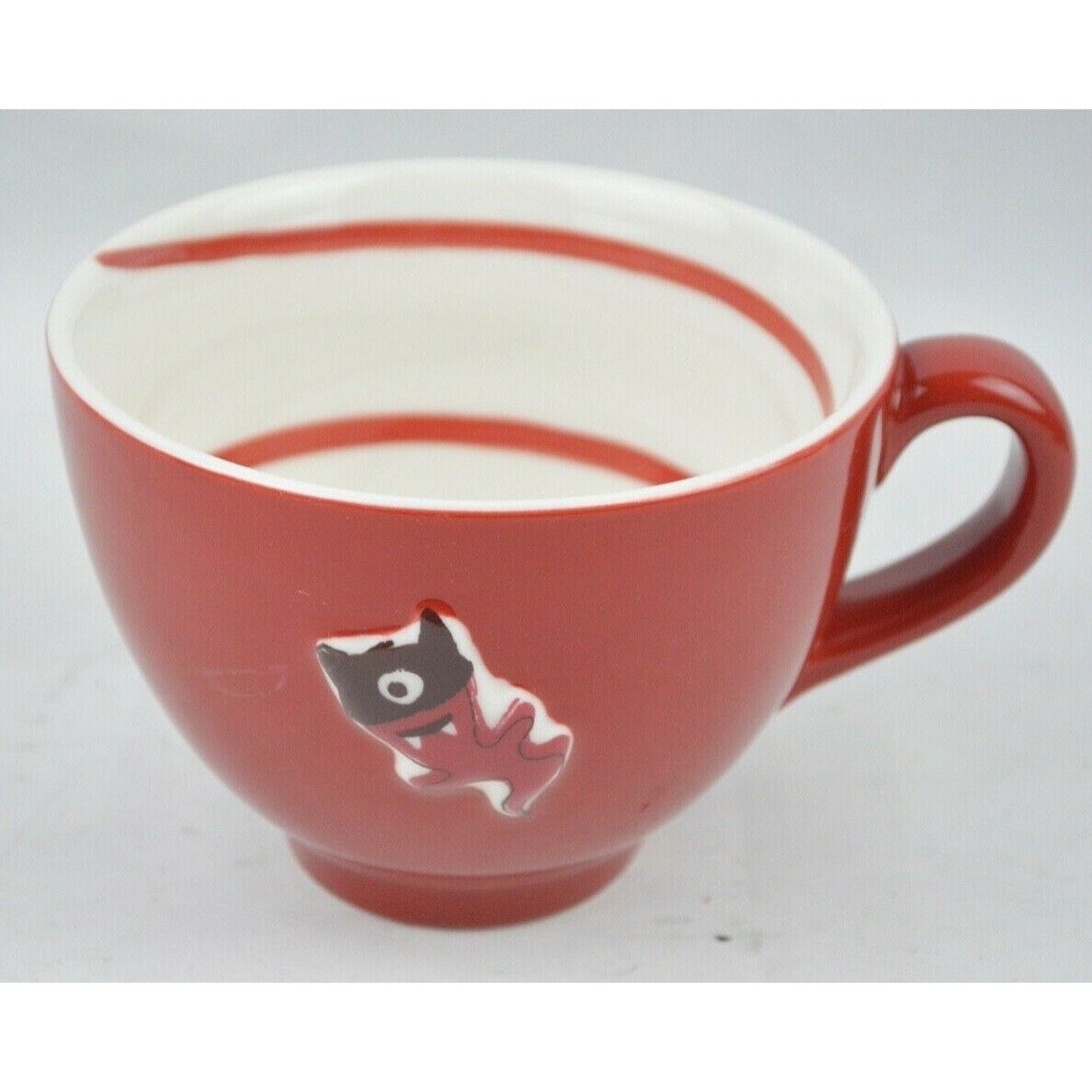 Ceramic Coffee Mug Cup Starbucks Red 2006 BOO Ghost Halloween