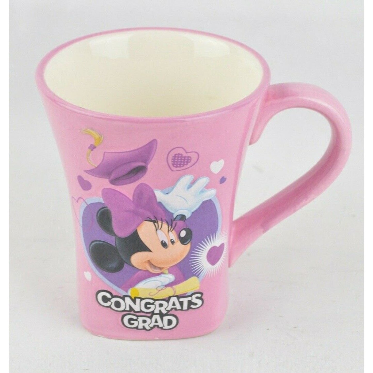 Ceramic Coffee Mug Kcare Disney Minnie Mouse Purple Pink Congrats Graduation