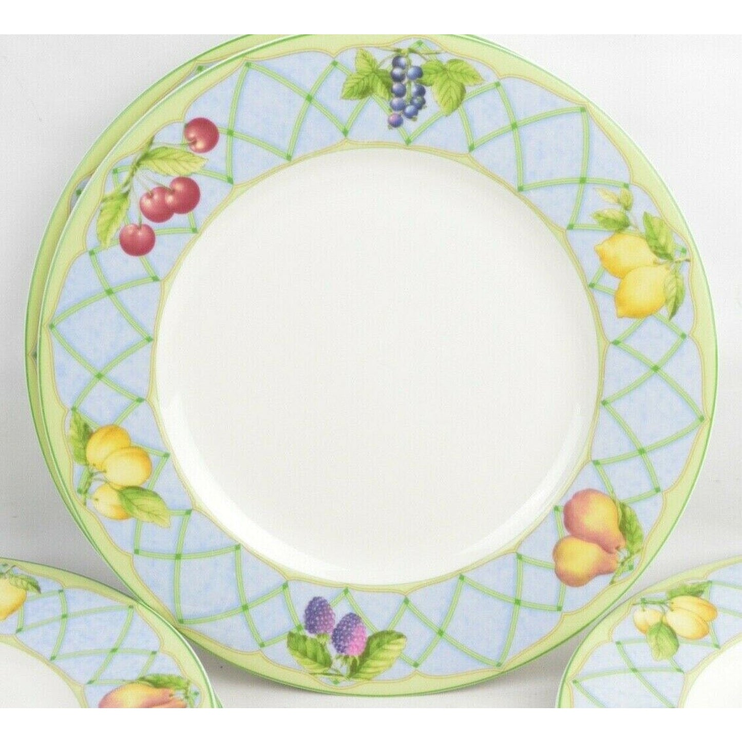 Set 7x Salad Ceramic Plates MIKASA Casual Classics Y4001 Fruit Rapture Thailand