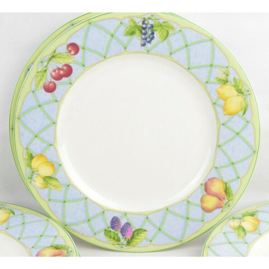 Set 7x Salad Ceramic Plates MIKASA Casual Classics Y4001 Fruit Rapture Thailand