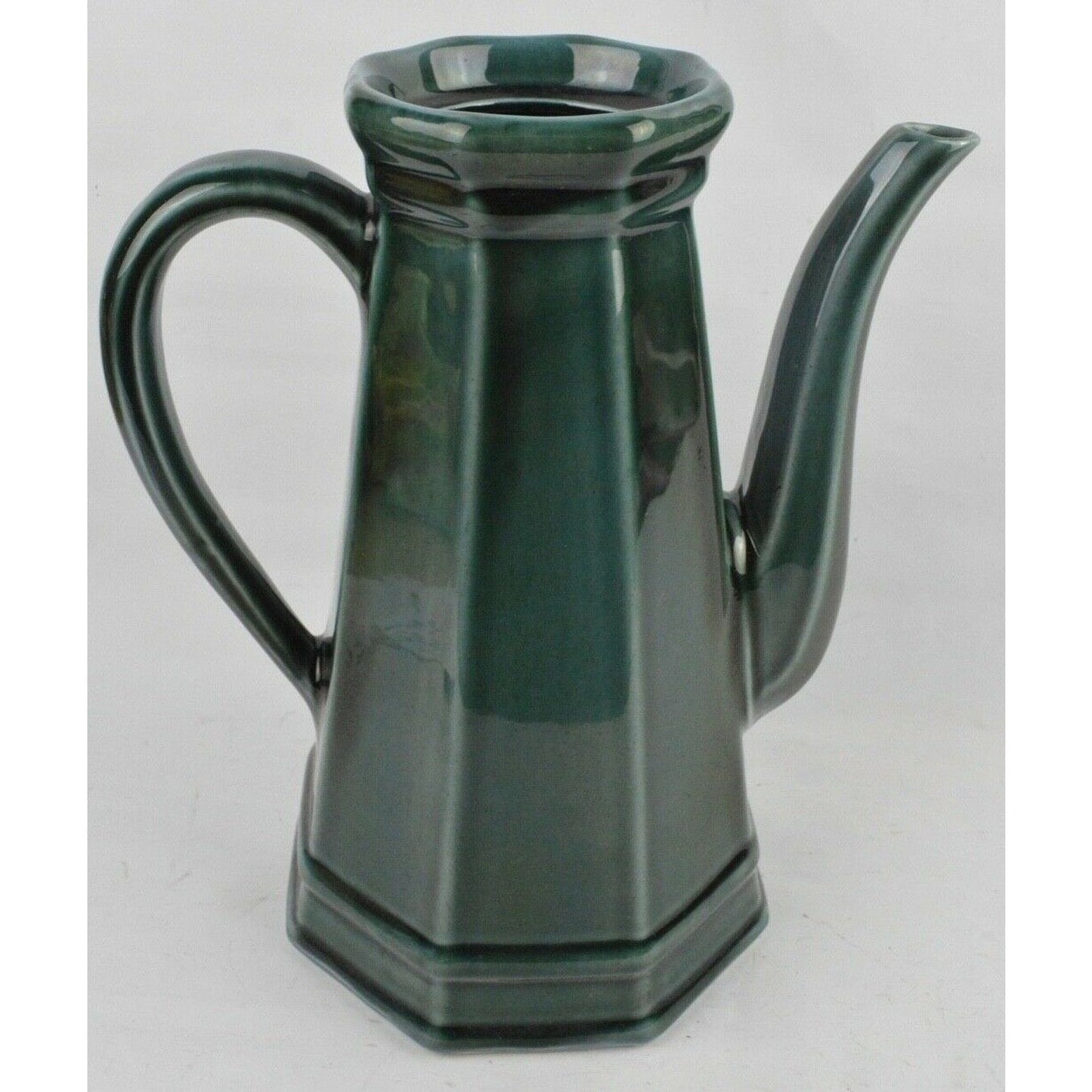 Set x2 Georges Briard Pfaltzgraff Pottery USA Coffee Pot Carafe Creamer Green