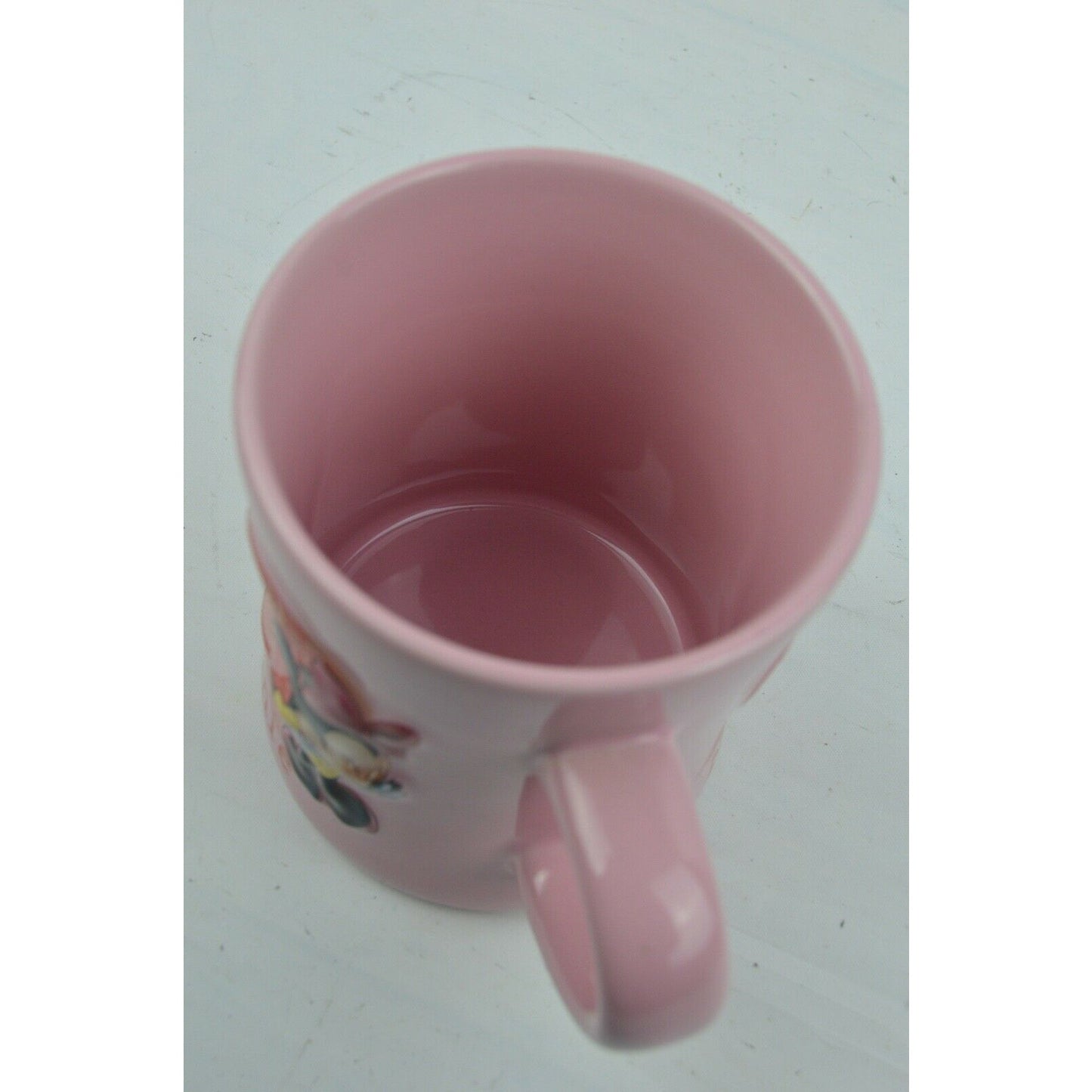 Ceramic Coffee Mug Cup Walt Disney World Minnie Mouse Pink "We All Love Minnie"