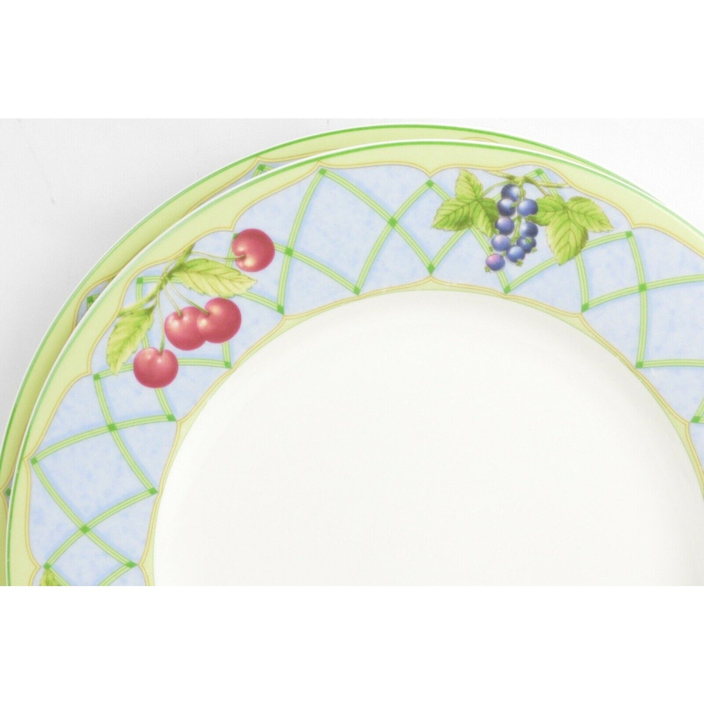 Set 7x Salad Ceramic Plates MIKASA Casual Classics Y4001 Fruit Rapture Thailand