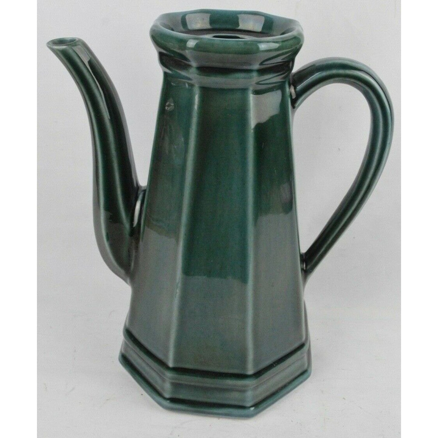 Set x2 Georges Briard Pfaltzgraff Pottery USA Coffee Pot Carafe Creamer Green