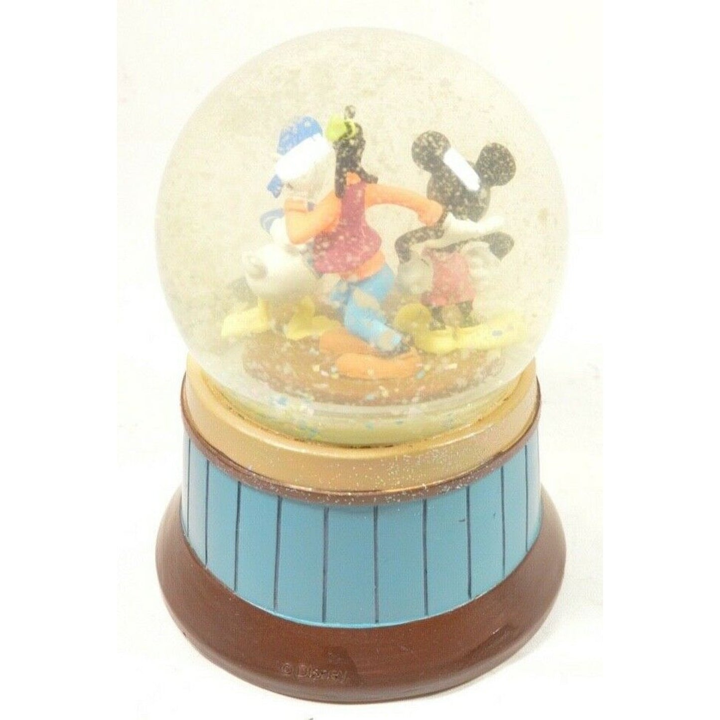 Musical Snow Globe Disney Friends Mickey Zip-A-Dee-Doo-Dah Minnie Goofy Pluto