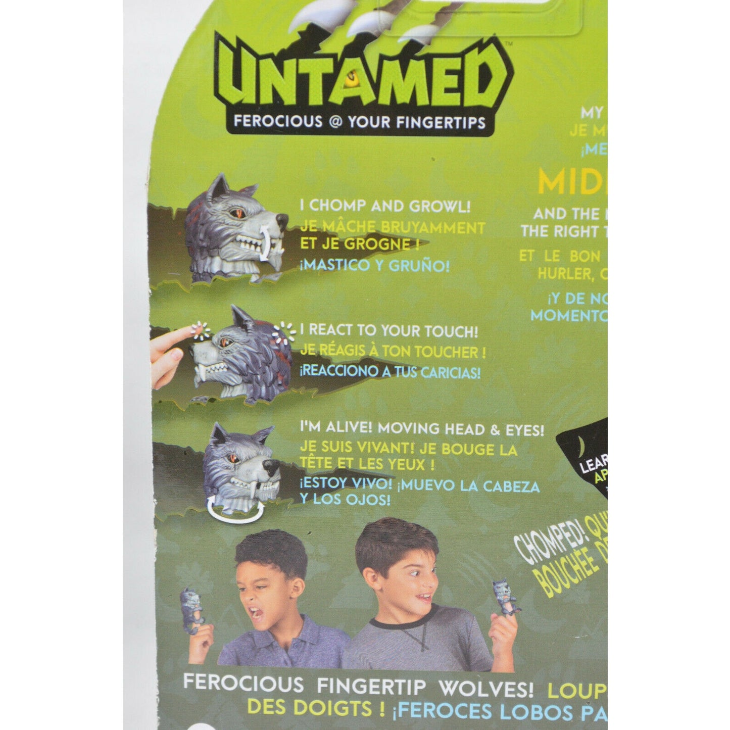 Fingerlings Untamed Ferocious Direwolf Midnight Interactive Toy Ages 5+