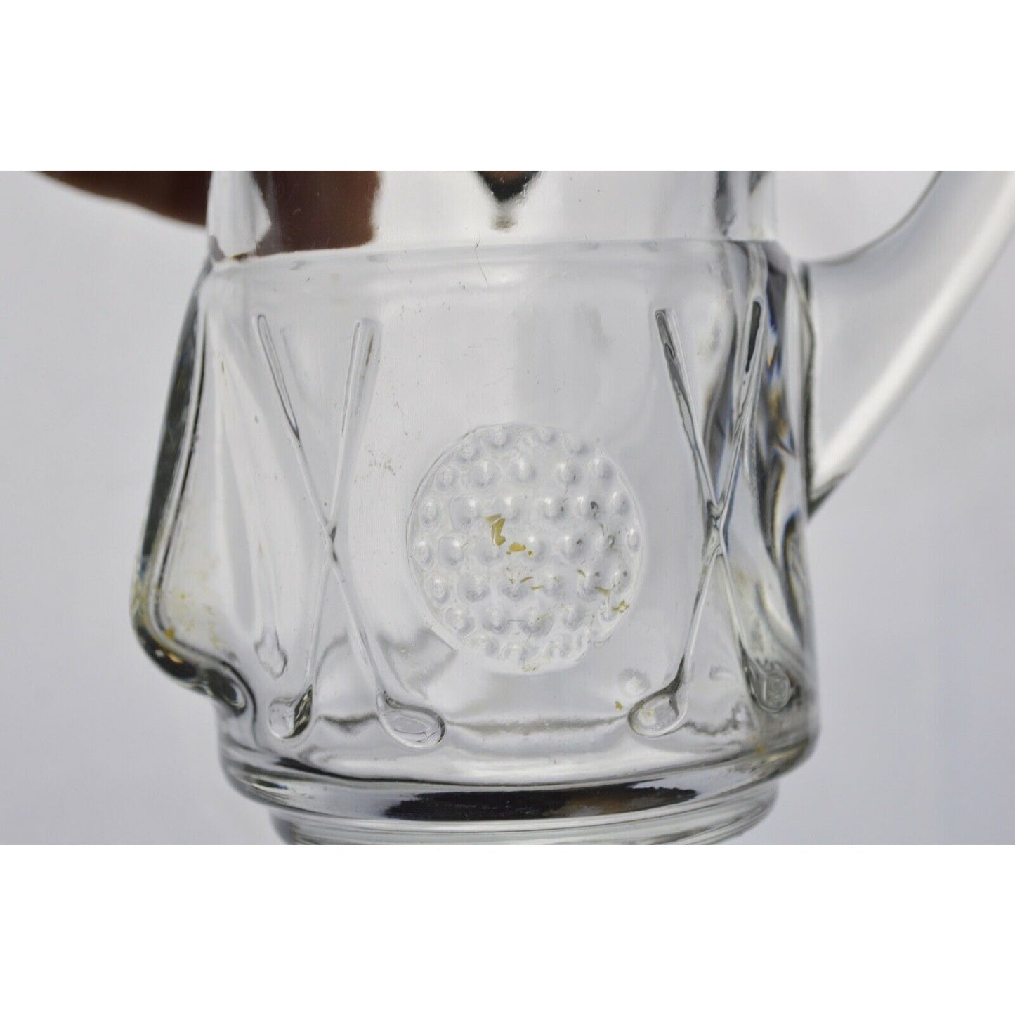 Clear Glass Mug Walt Disney World Golf Tumbler Mickey Mouse Golfer Bag Ball